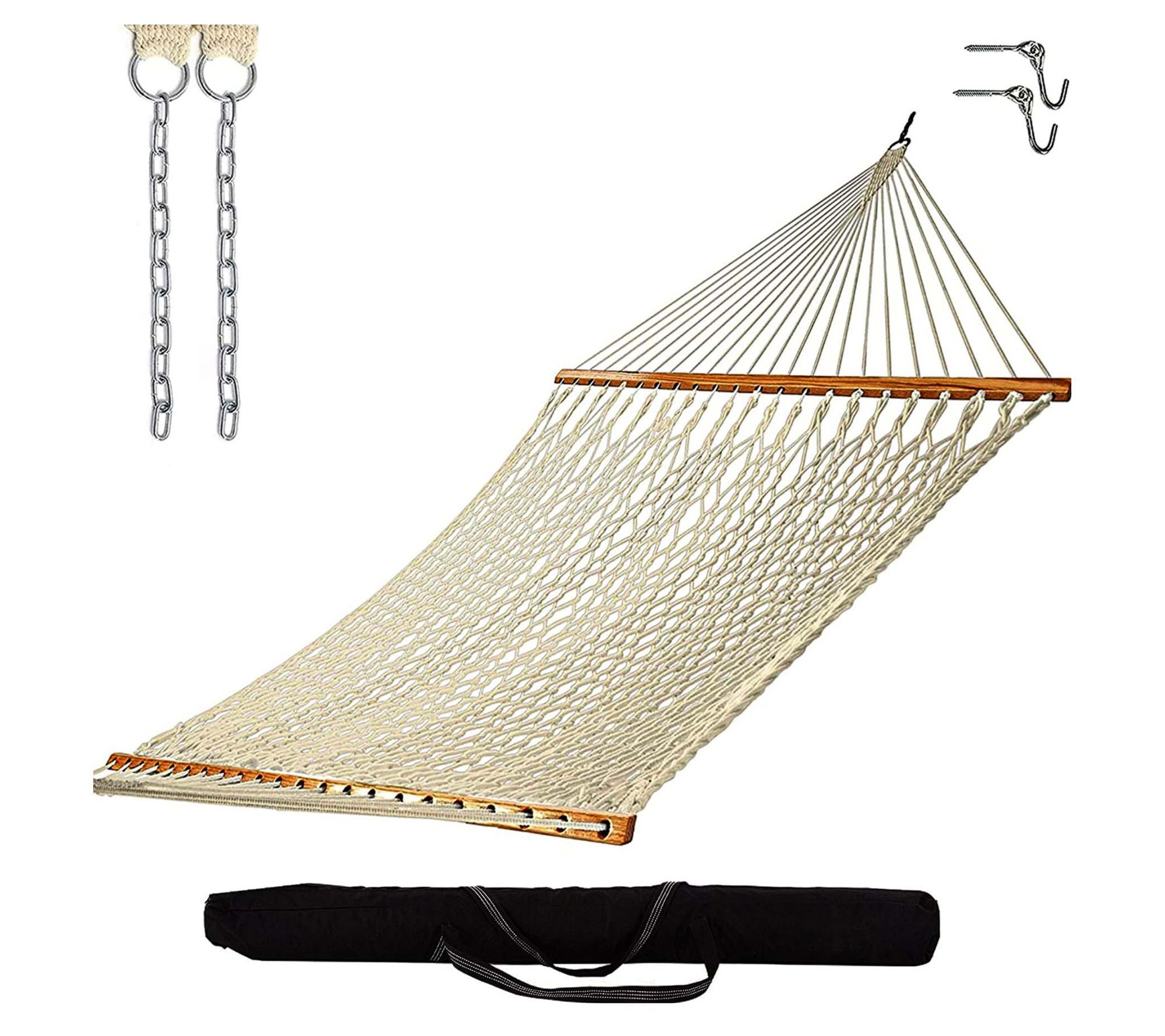 Castaway Living Cotton Rope Hammock with Bag