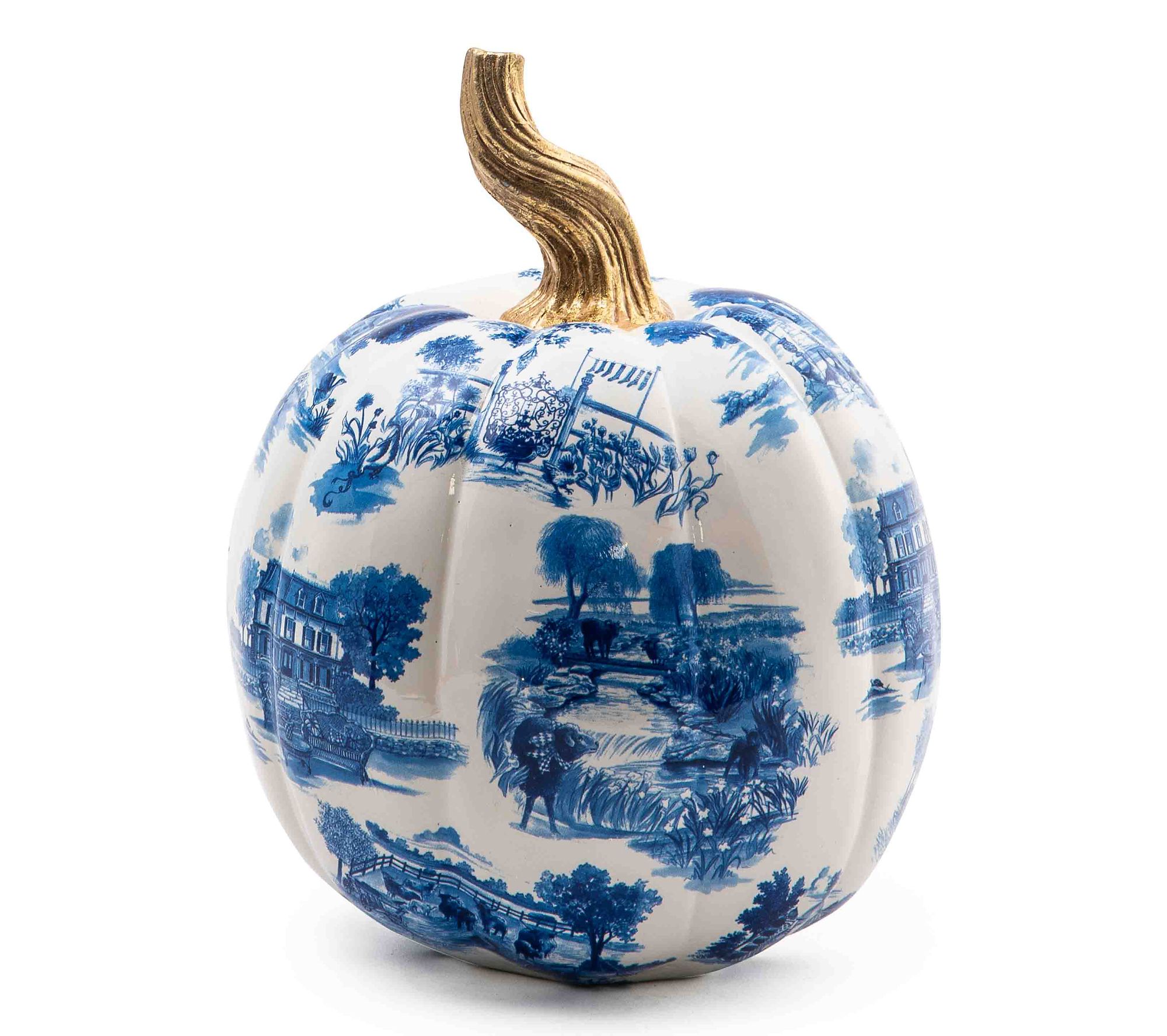 MacKenzie- Childs Small Toile Pumpkin