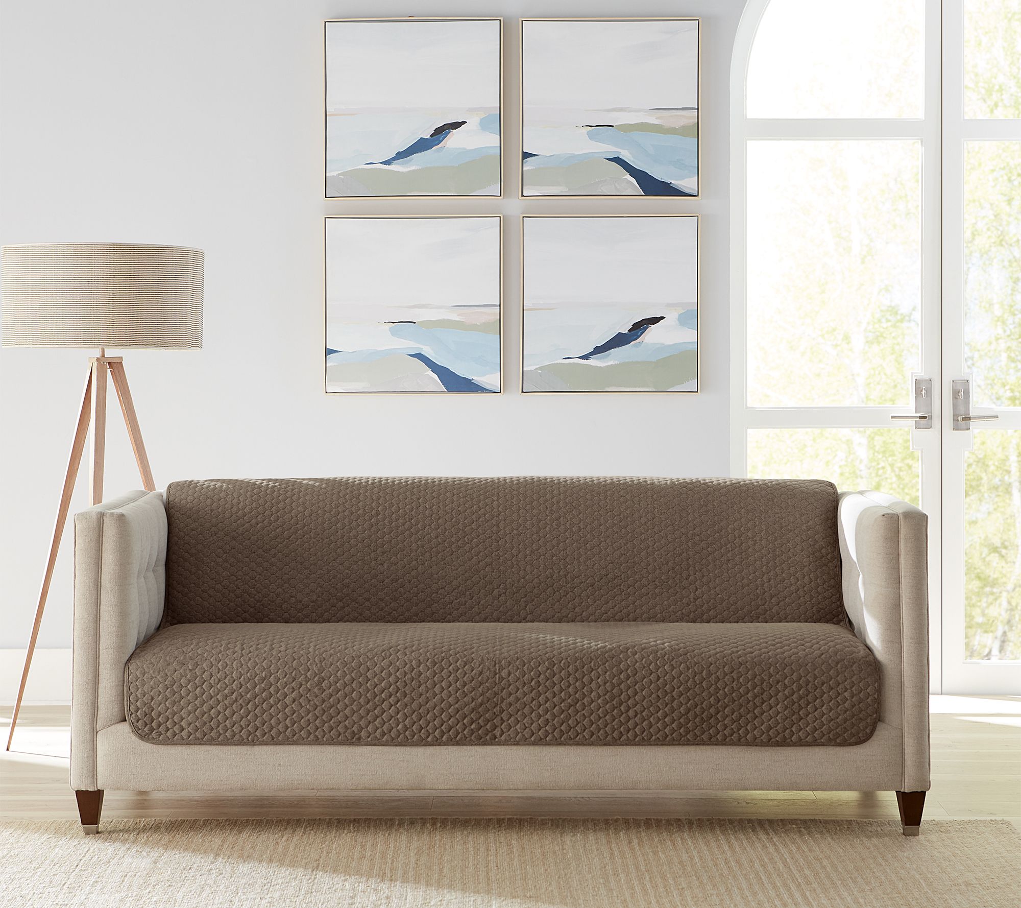 "As Is" SureFit 56x75 Multi-Use Basketweave Furniture Protector