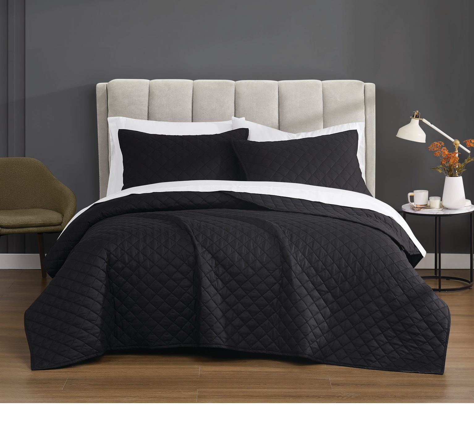 Cannon Solid Percale Twin/Twin XL 2-Piece QuiltSet