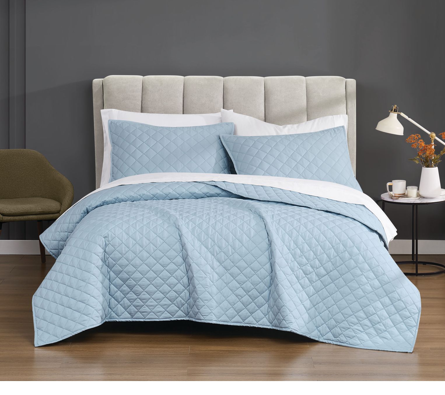 Cannon Solid Percale Twin/Twin XL 2-Piece QuiltSet
