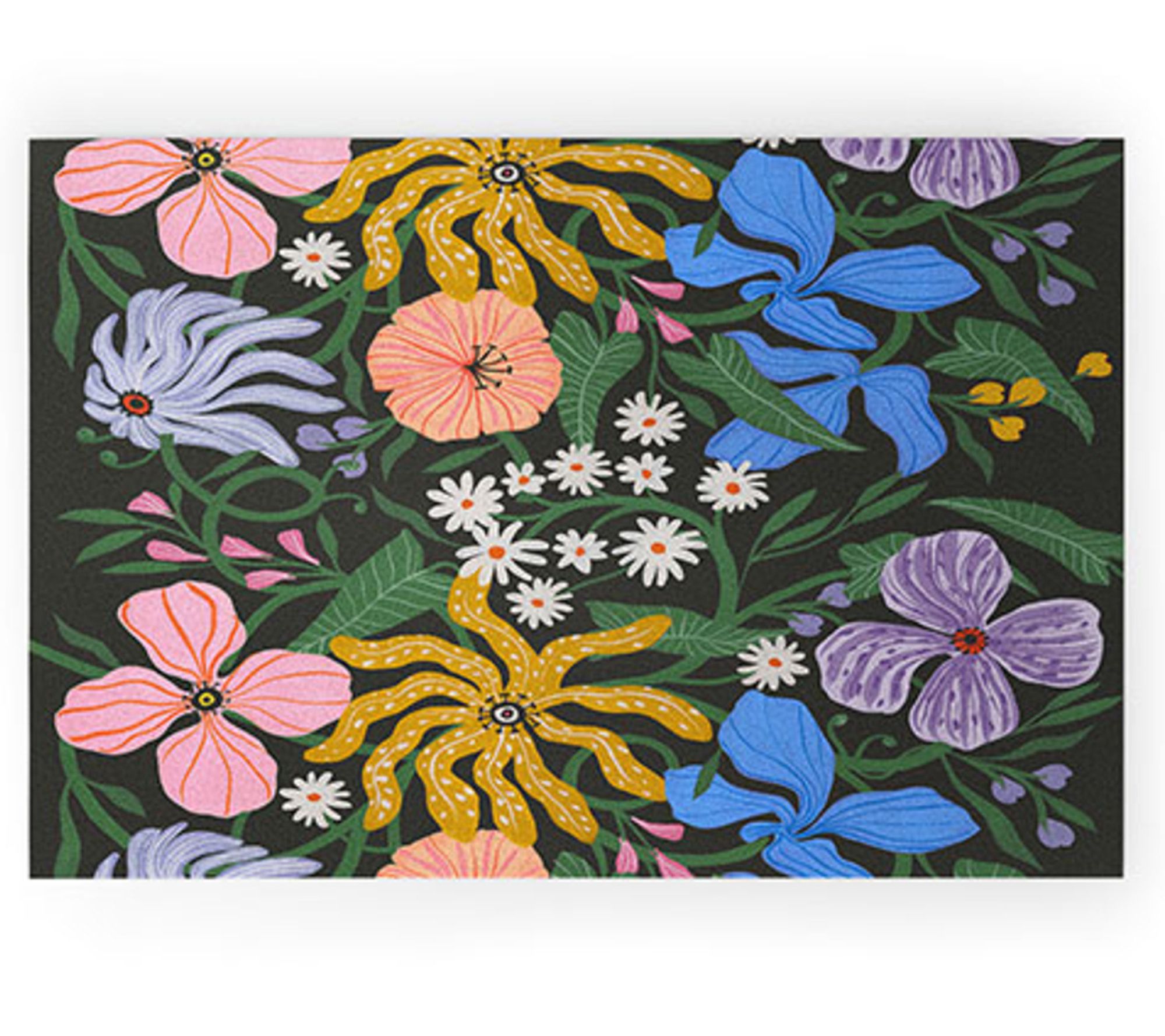 Deny Designs Welcome Mat -Merrick Floral by Megan Gallant