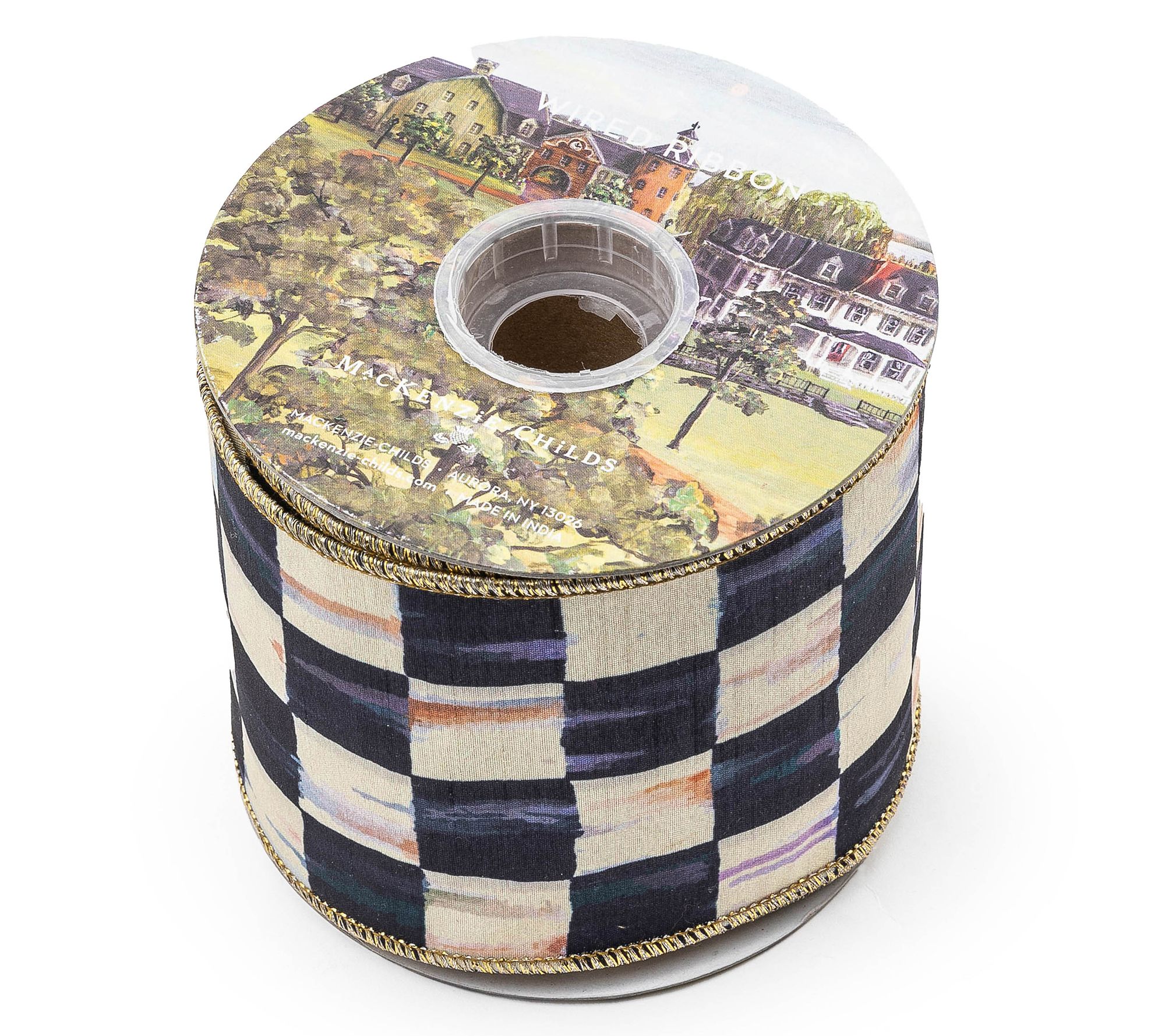 MacKenzie-Childs Courtly Check 4" Ribbon