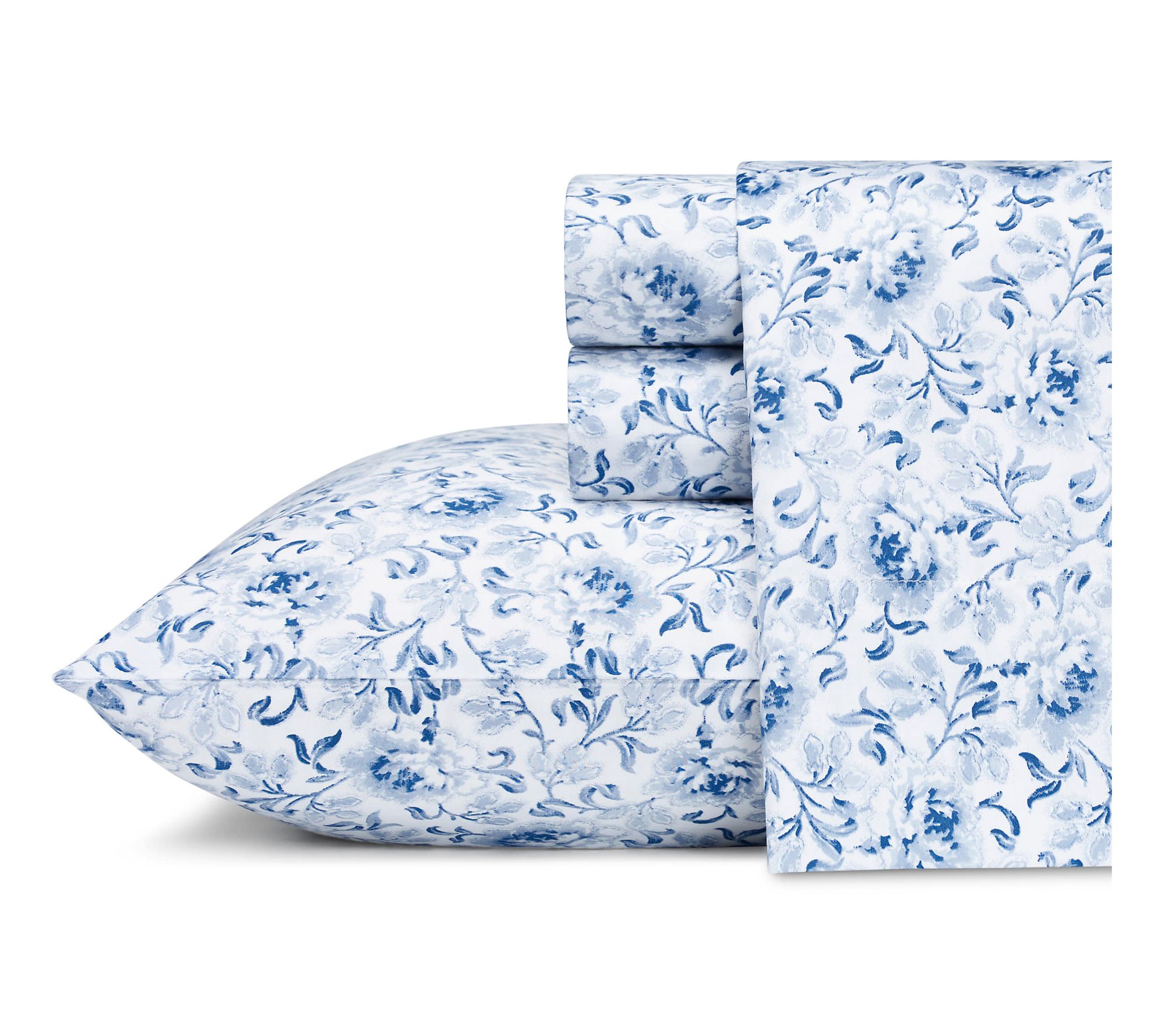 Laura Ashley Lo relei Cotton 4- Piece Sheet Set - Queen