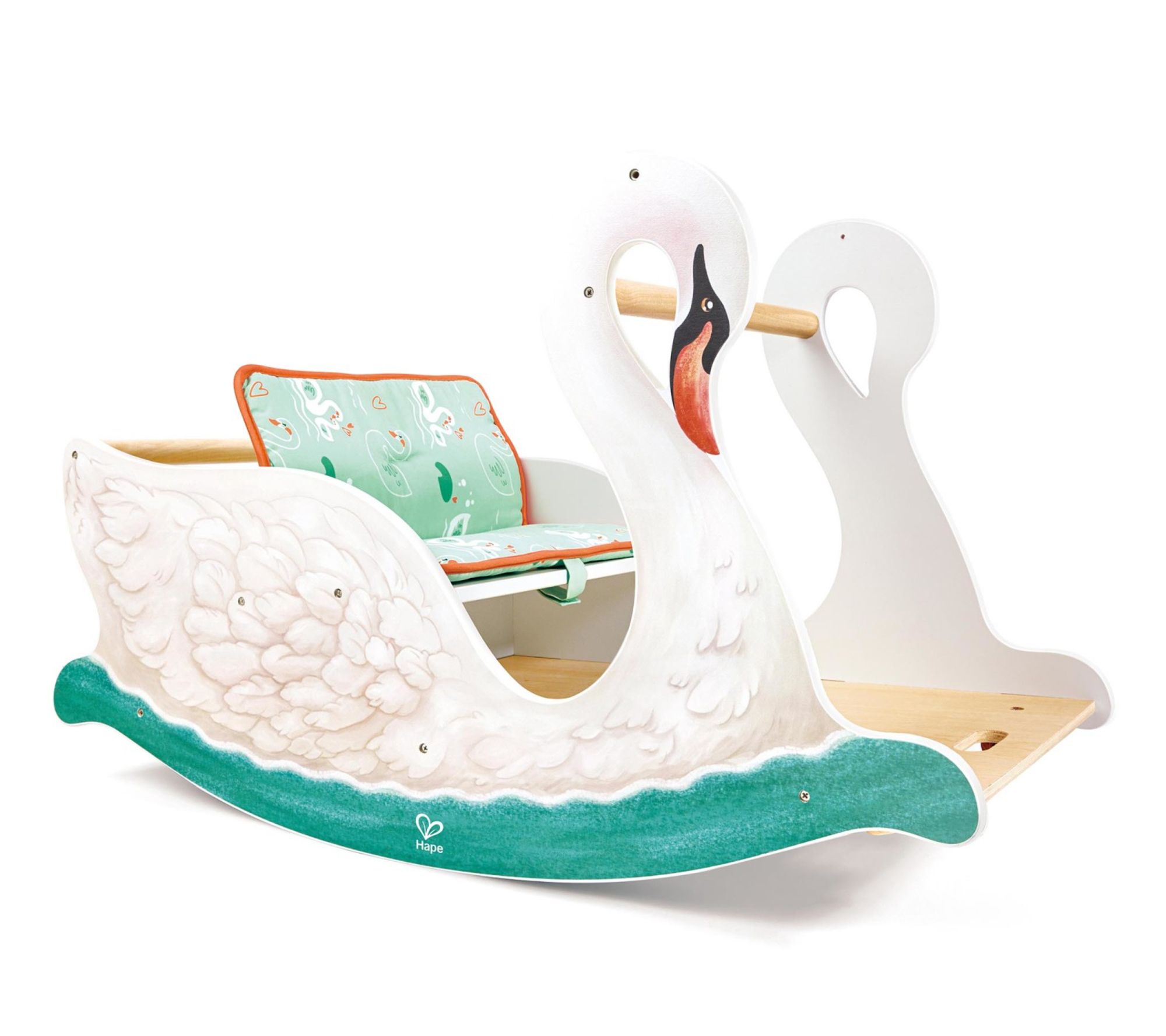 Hape 2-in-1 Swan Seat Baby Rocking Bassinet Cradle