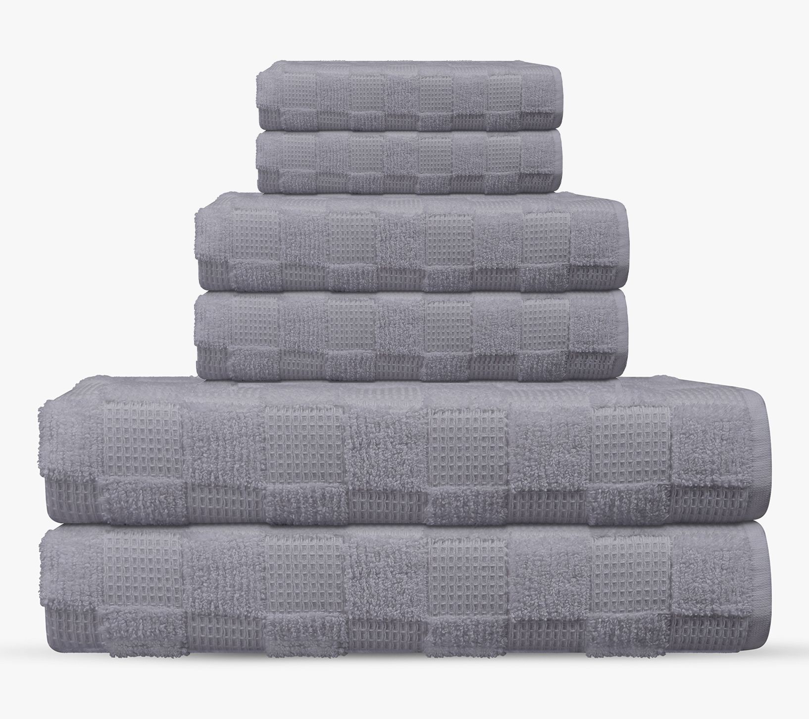 Depera Home Waffle Terry 6 pcs Turkish Towels Set