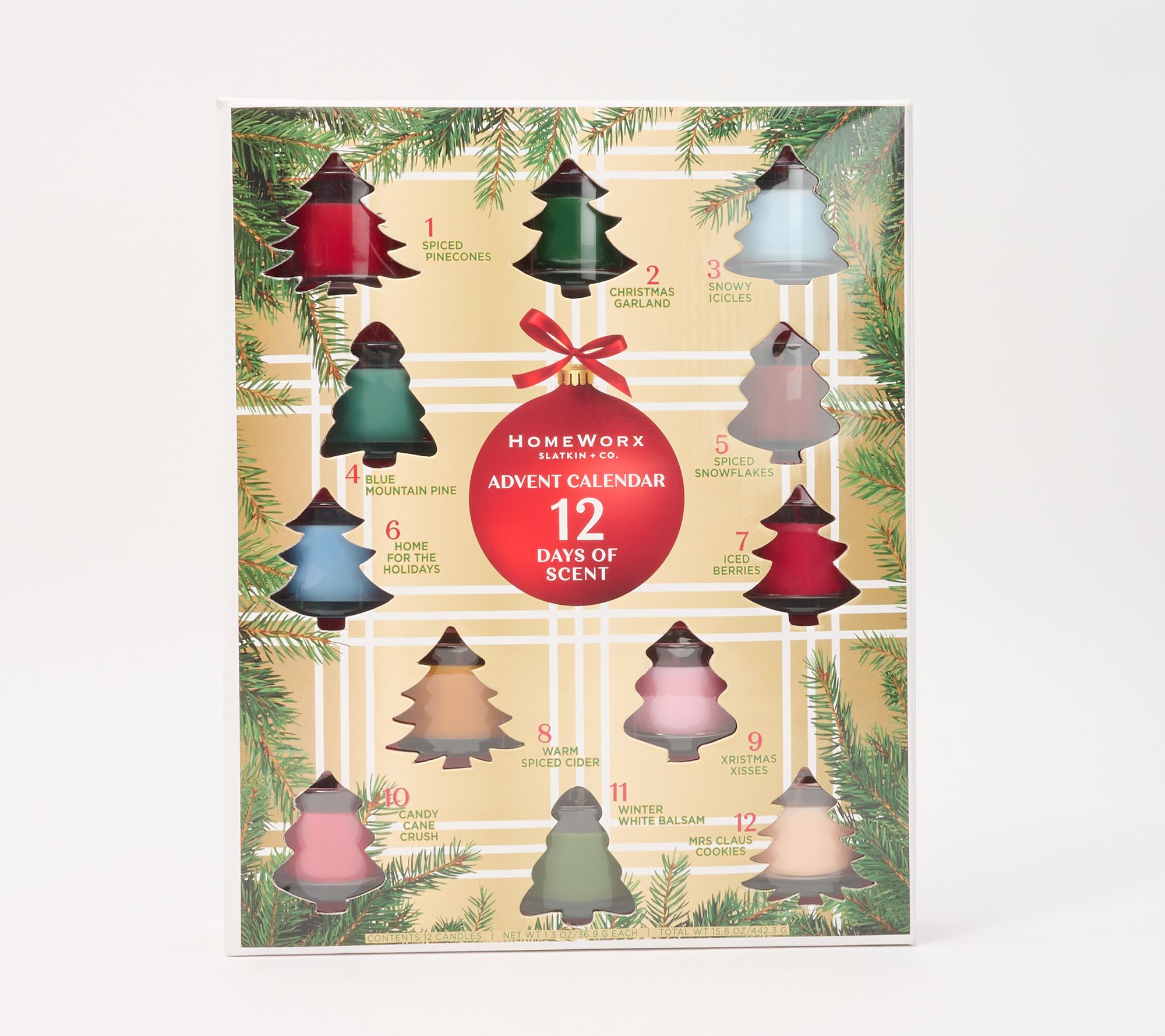 As Is  HomeWorx by Slatkin+Co. 12 Days Scent Advent Calendar