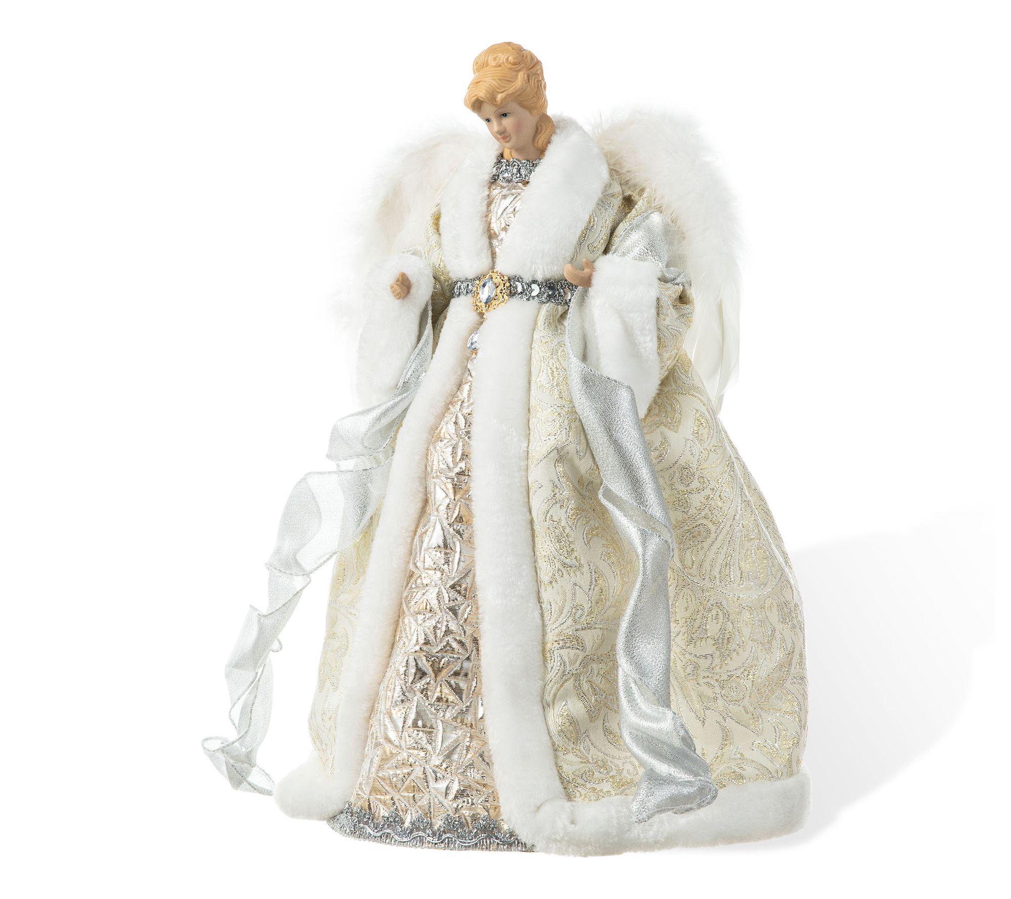 Glitzhome 16"H Angel Christmas Tree Topper