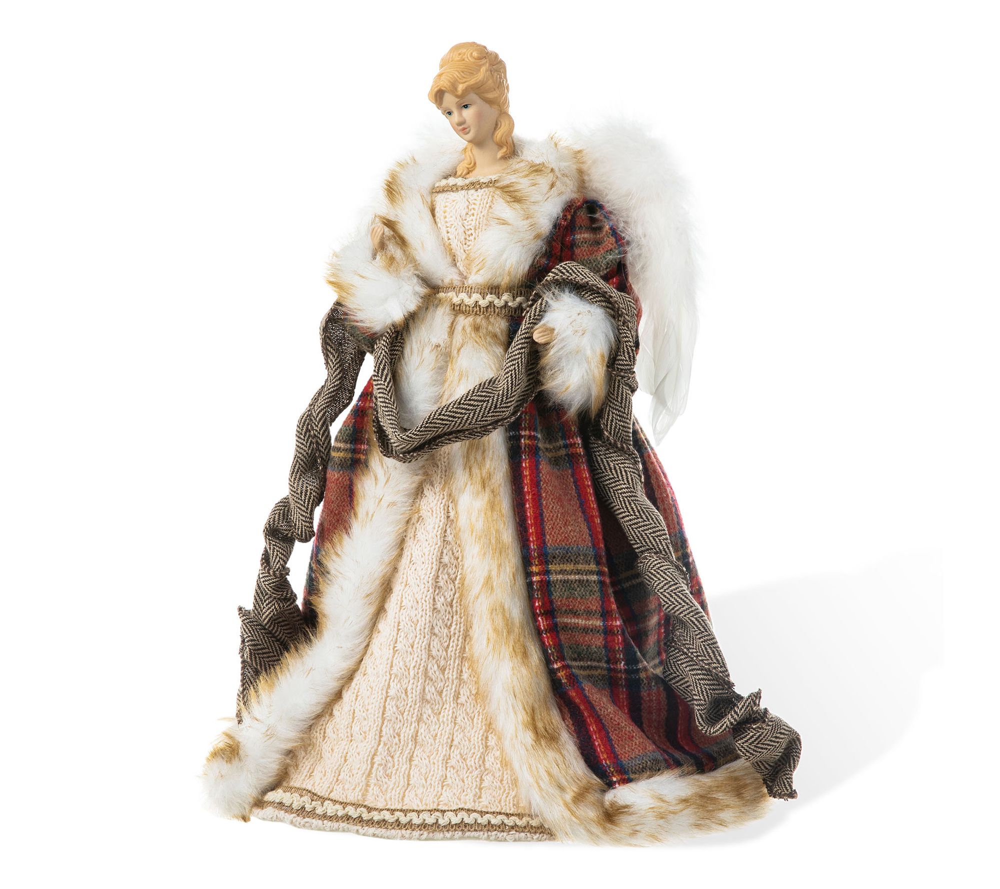 Glitzhome 16"H Angel Christmas Tree Topper