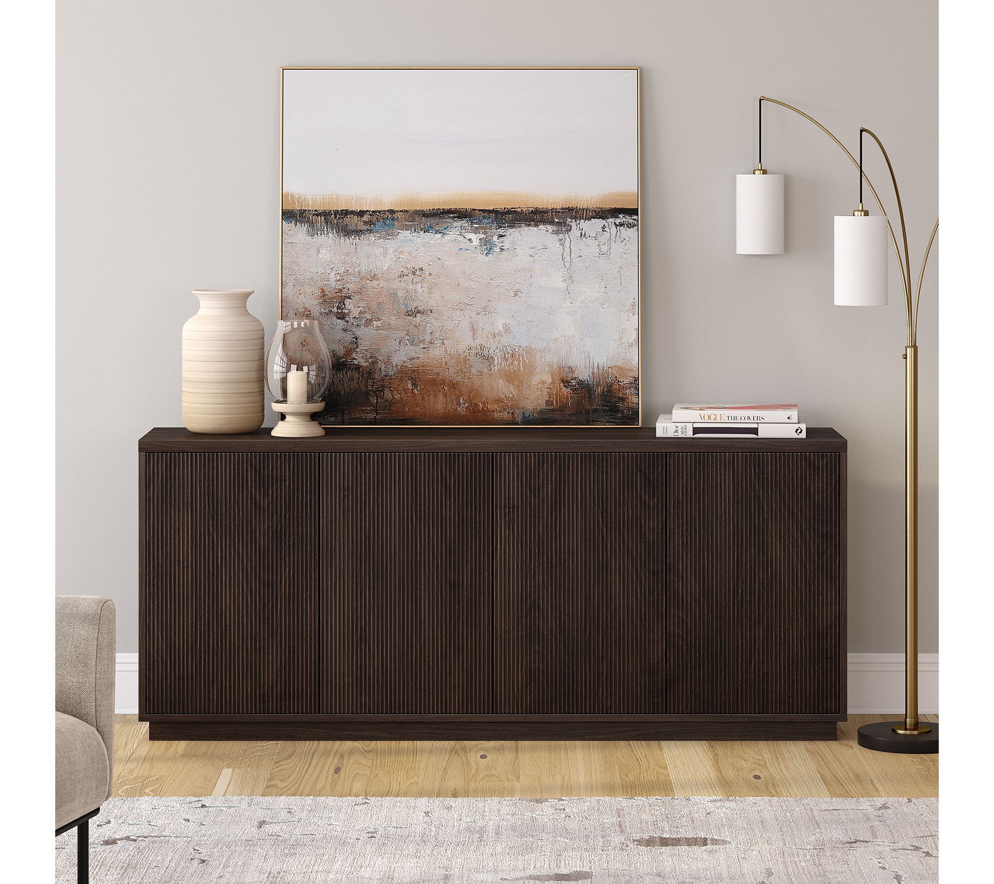 Hudson&Canal Alston 68" Wide Rectangular BuffetTable