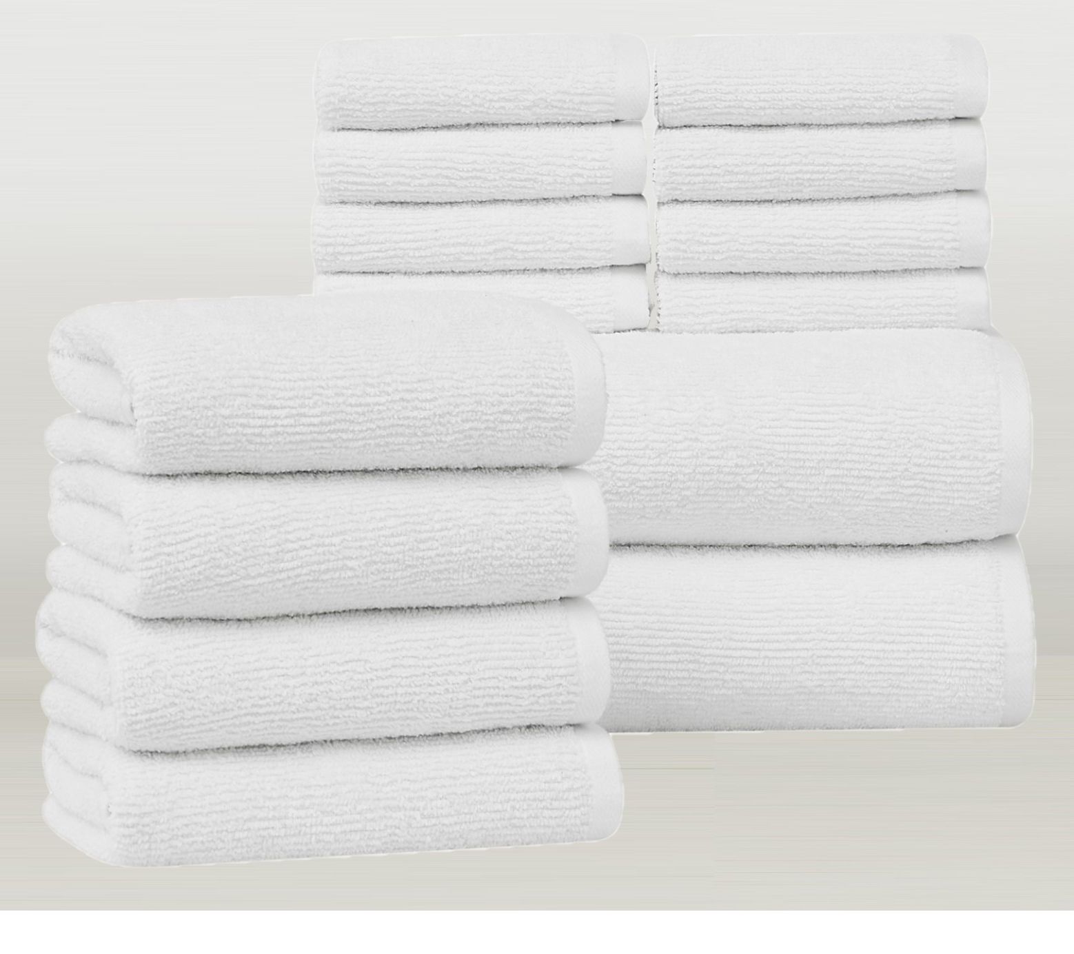 Brooklyn Loom Everyday Ribbed 14-Piece Towel Set