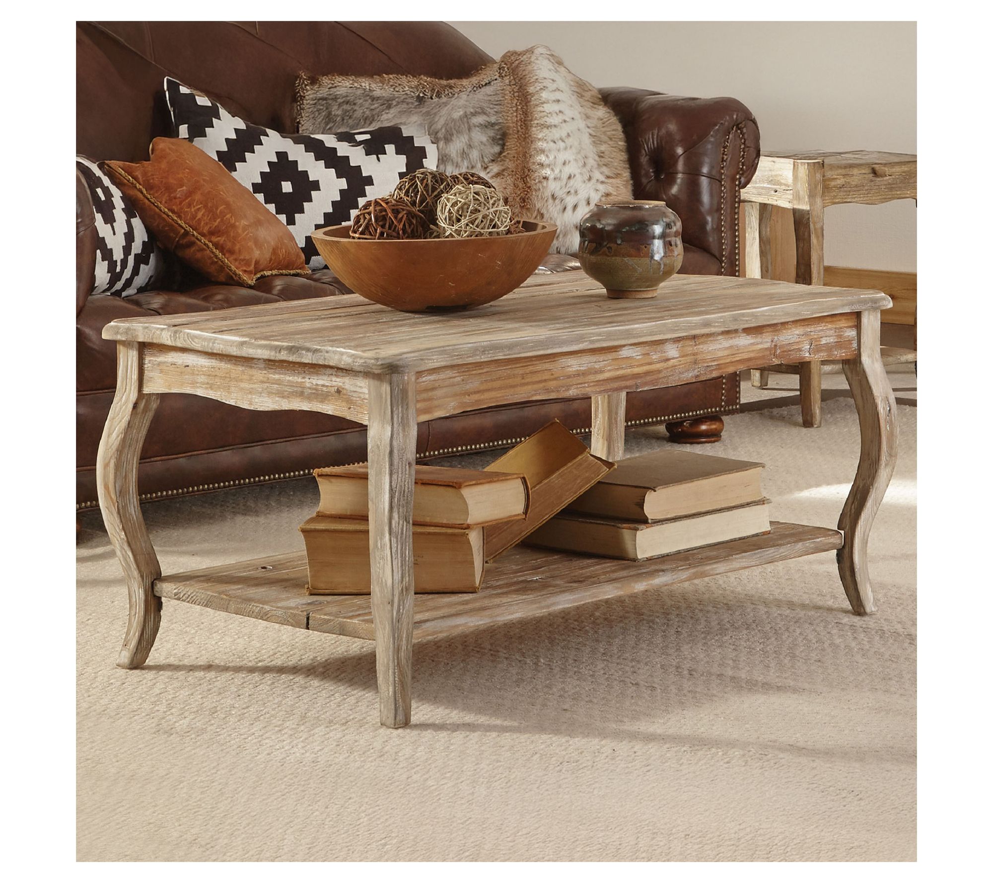 Alaterre Furnit ure Austerity 4 2" Rustic Coffe e Table