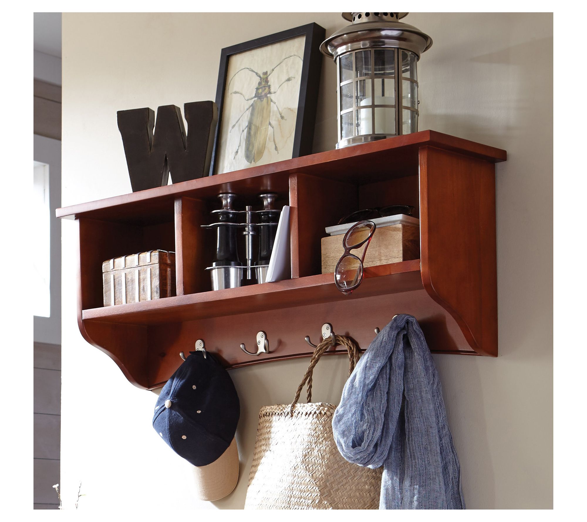 Alaterre Furniture Shaker Cottage Wall-MountedCoat Rack