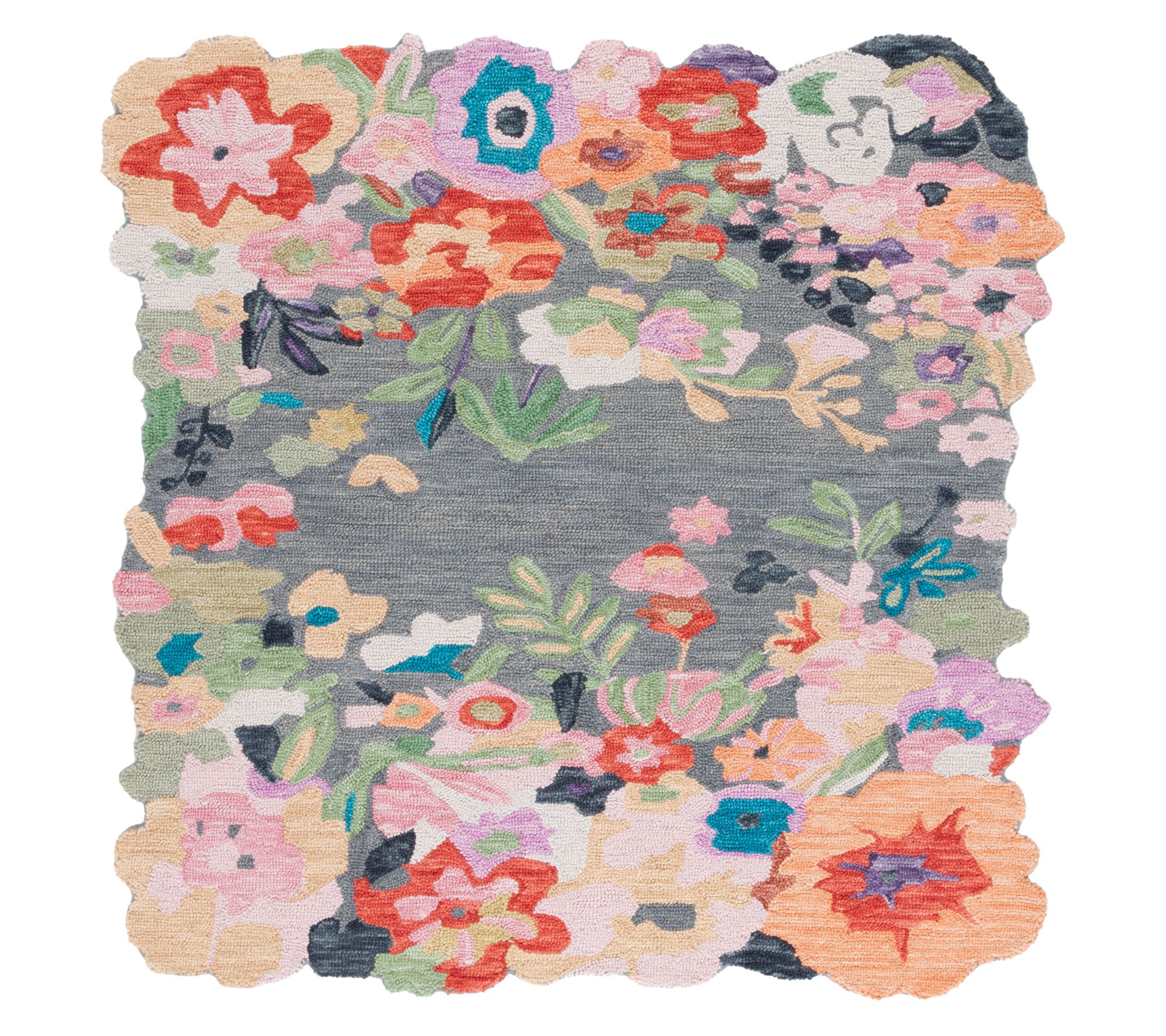 Safavieh Garden Wave Hand Tuft ed Wool 3' x 3' Square Rug