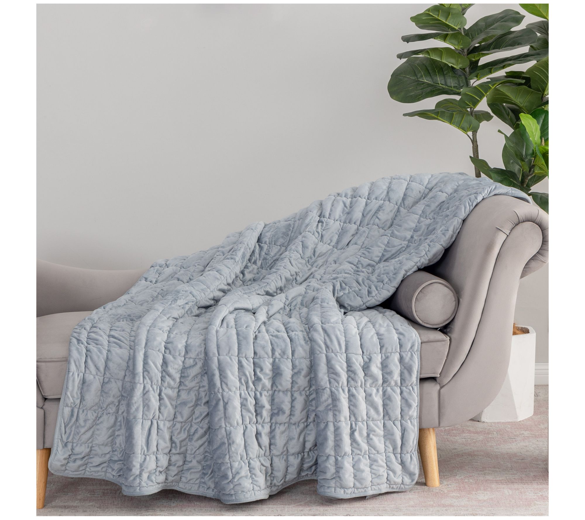 Berkshire Filled and Quilted Suedemink Oversized Throw