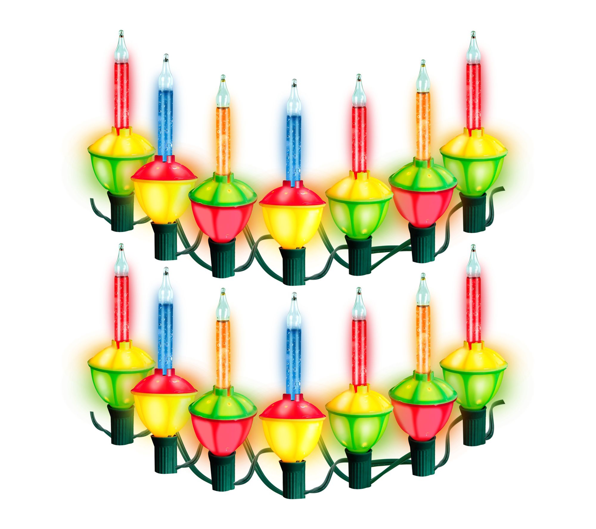Joyfy 7-Count Multicolor Christmas Bubble String Lights