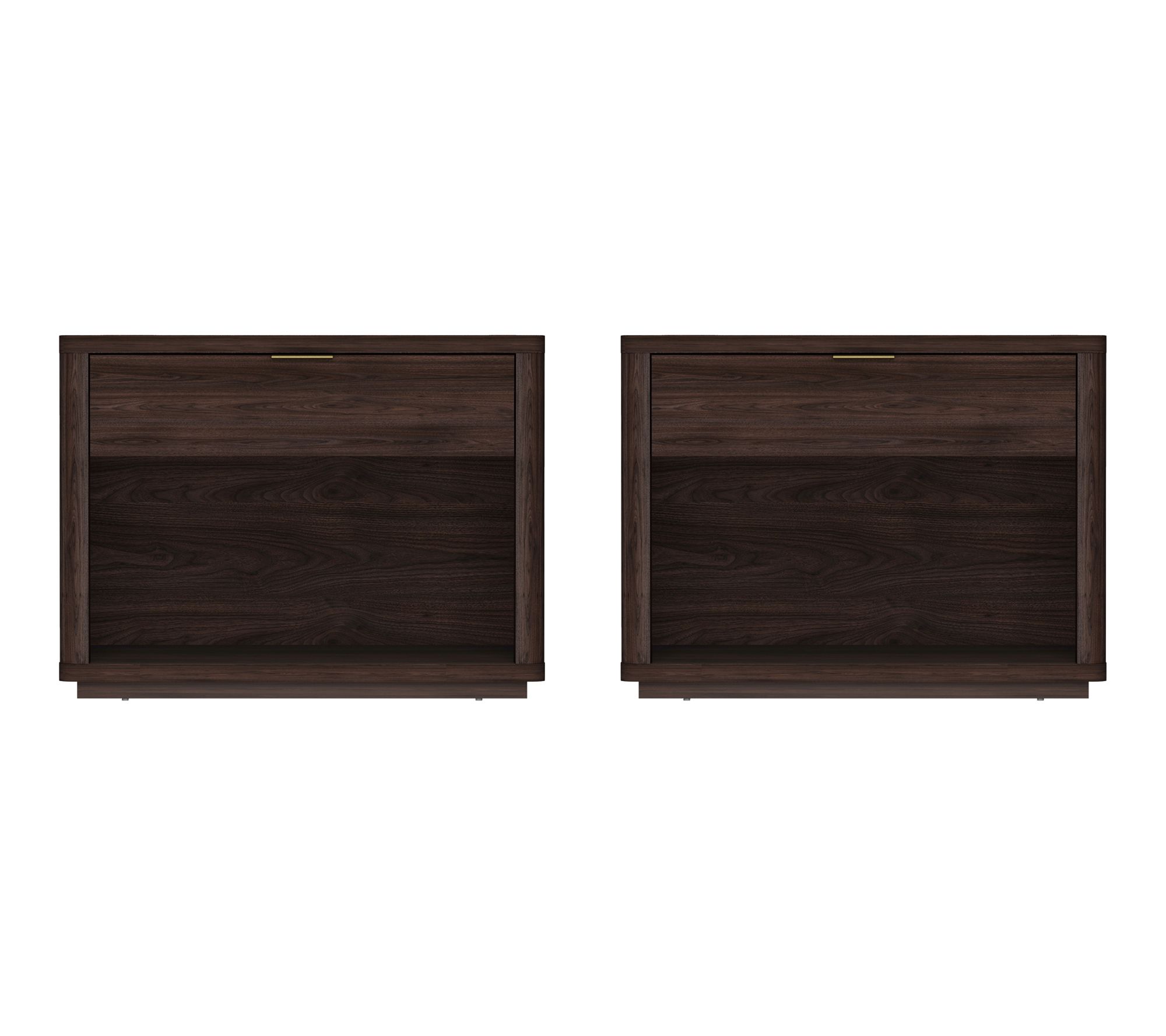 Manhattan Comfort Evelyn 32" Nightstand (1-Drawer) - Set of 2
