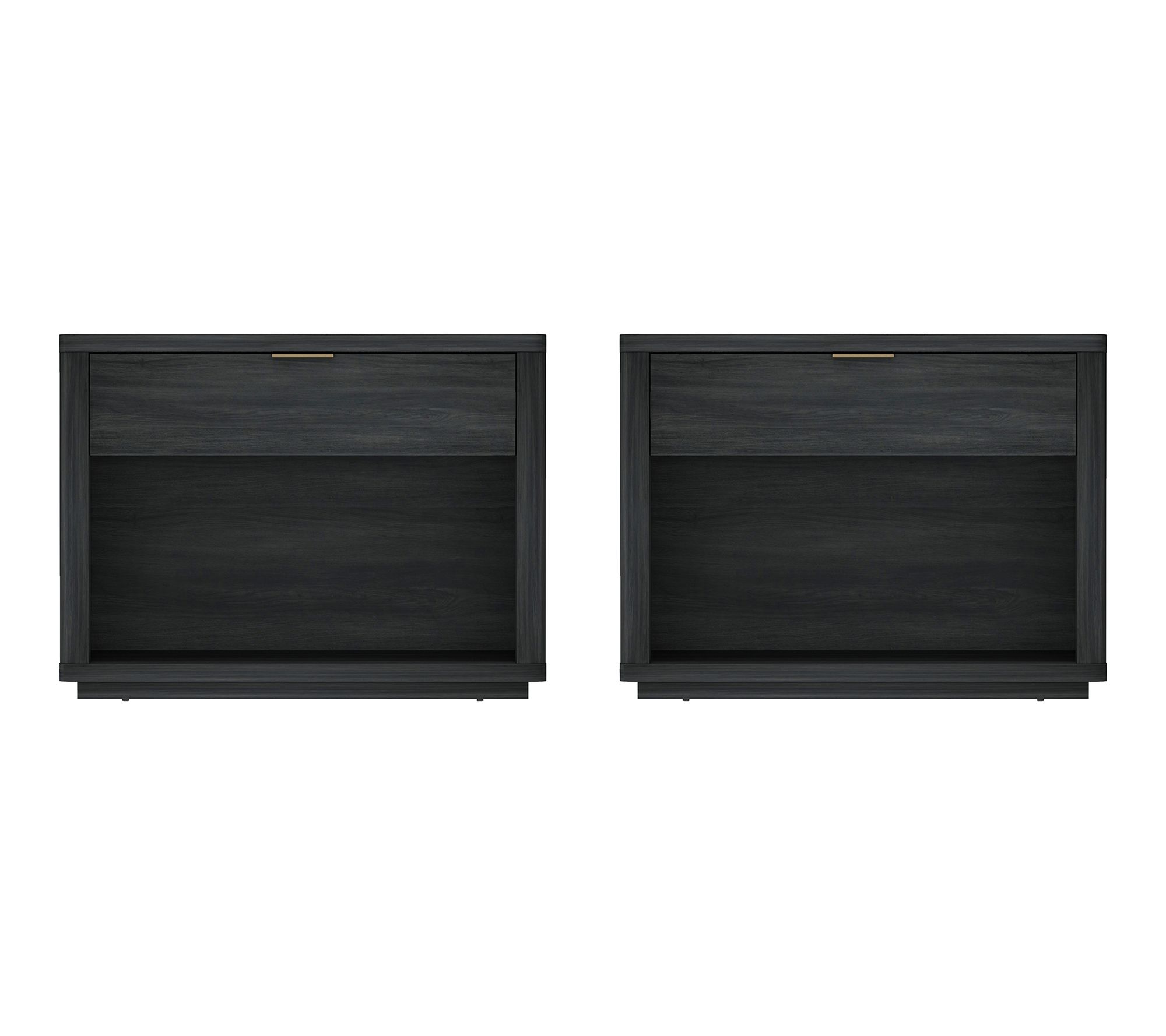 Manhattan Comfort Evelyn 32" Nightstand (1-Drawer) - Set of 2