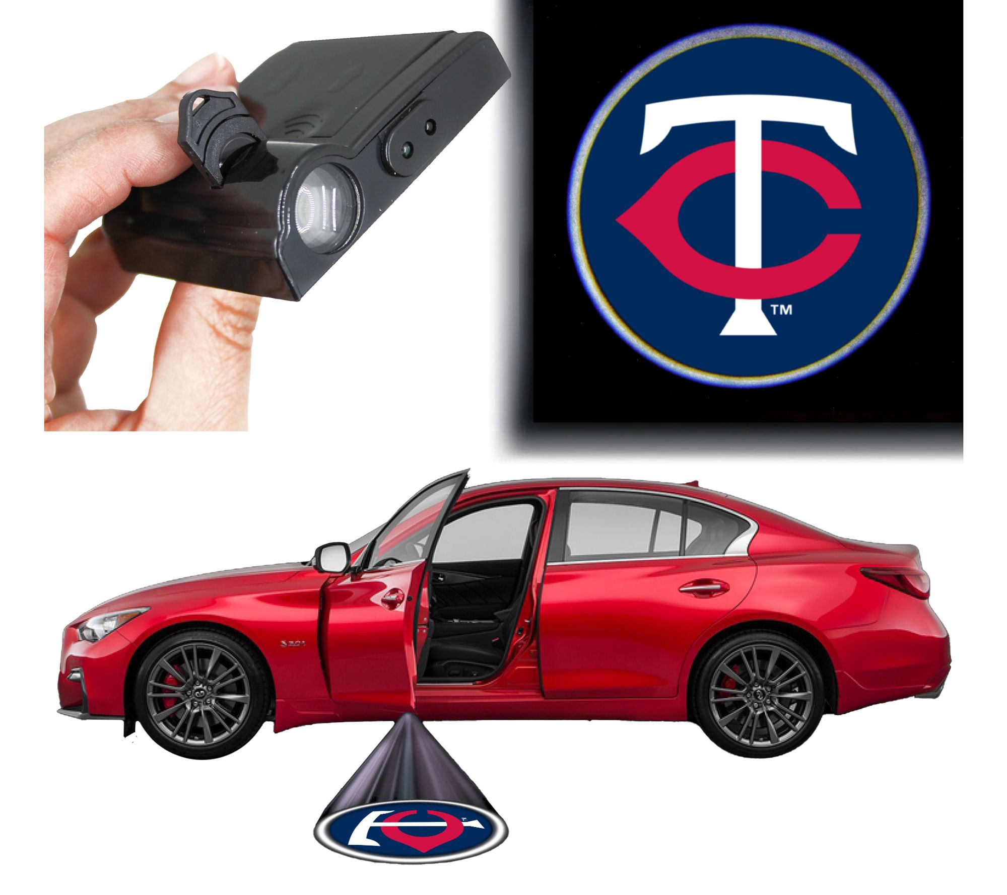 Team Pride MLB Car Door Light
