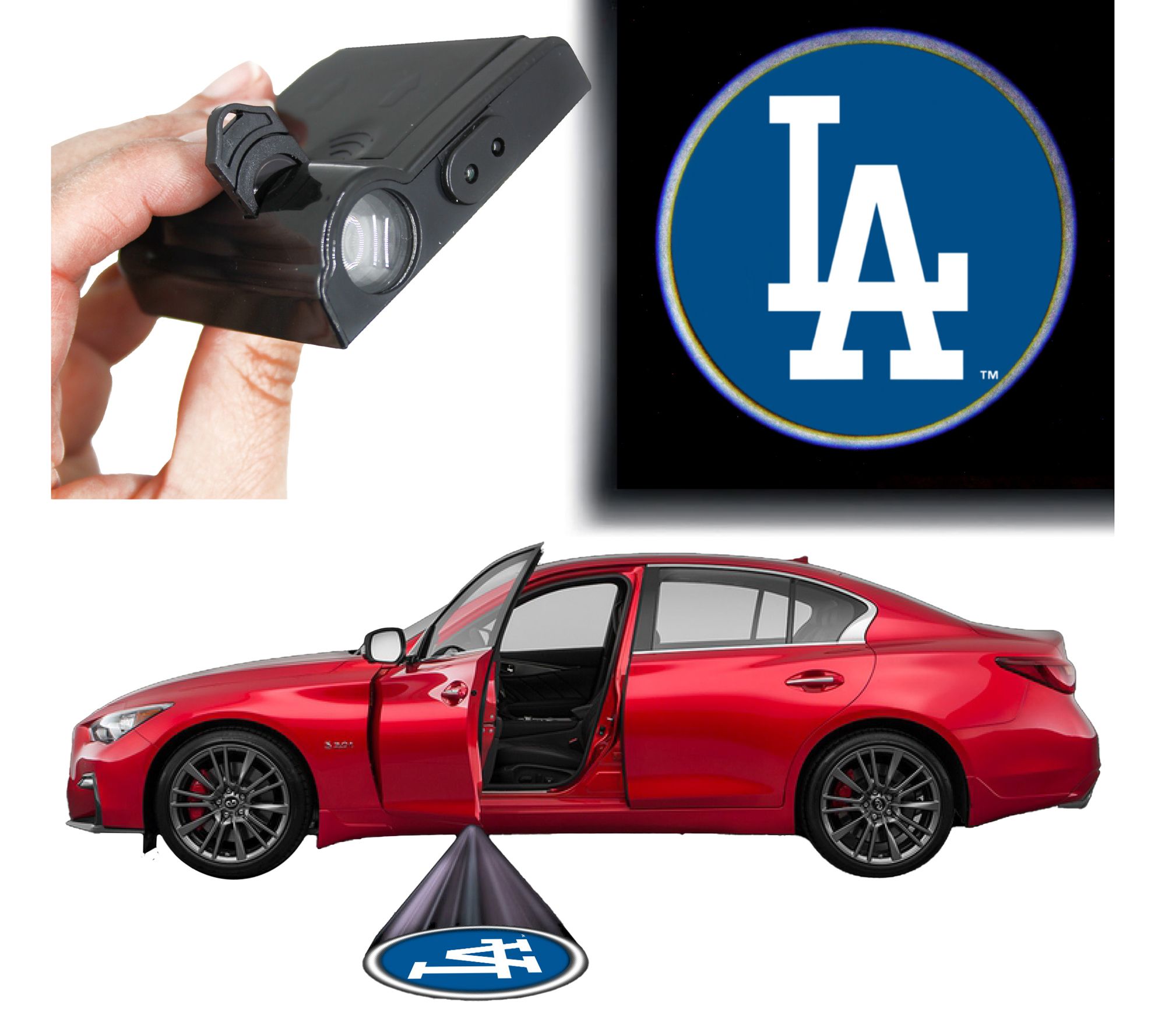 Team Pride MLB Car Door Light