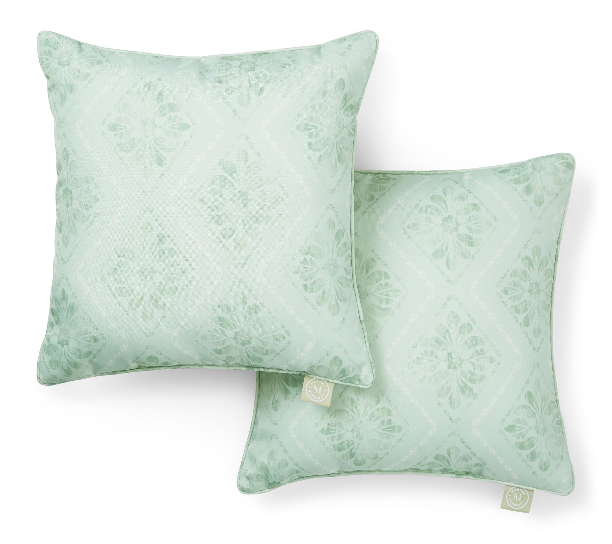  Martha Stewart Becca Geometric 18"x18" Outdoo r Pillow 2-Pack