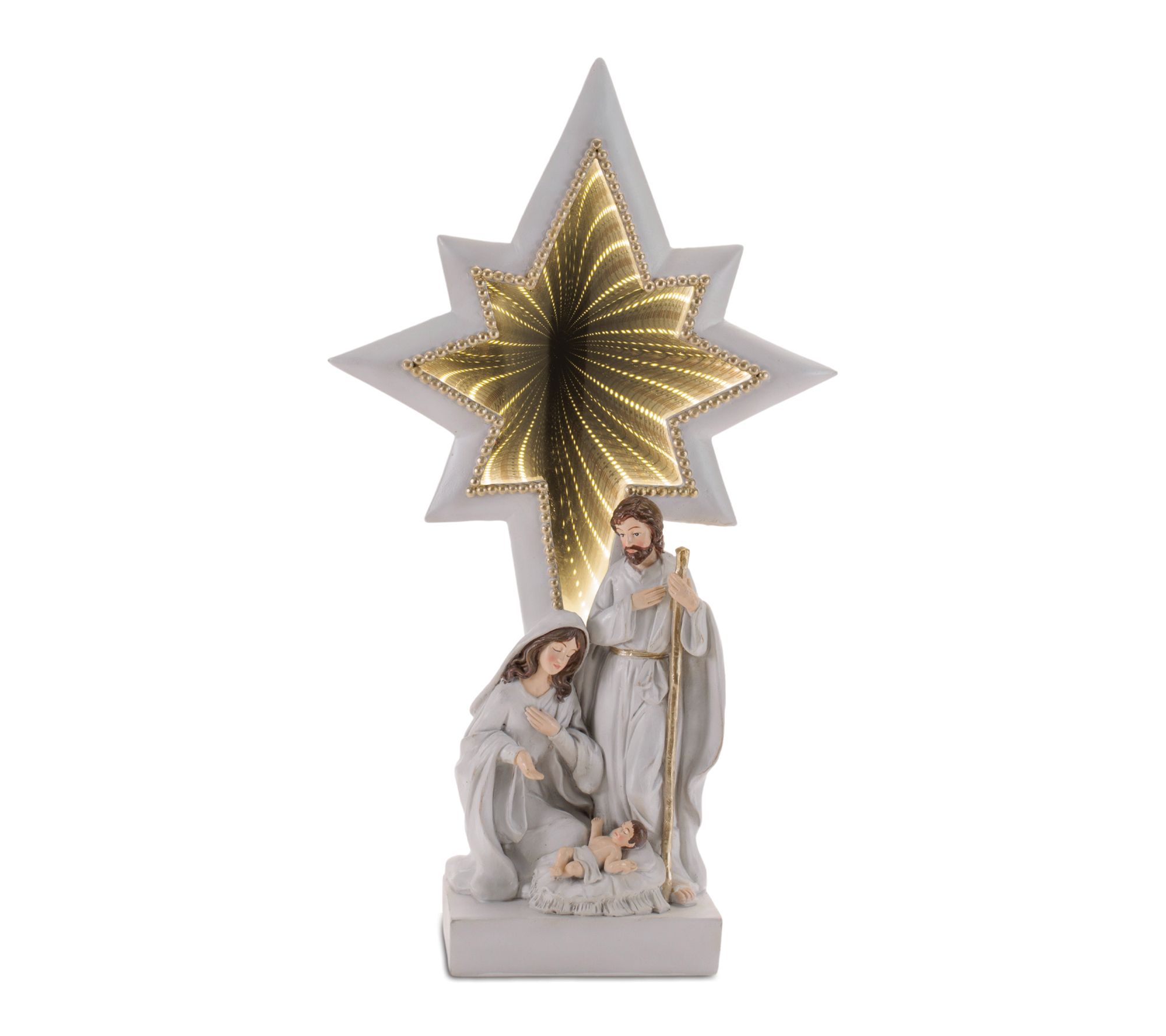 Melrose Holy Family Nativity with EkkoLight Star