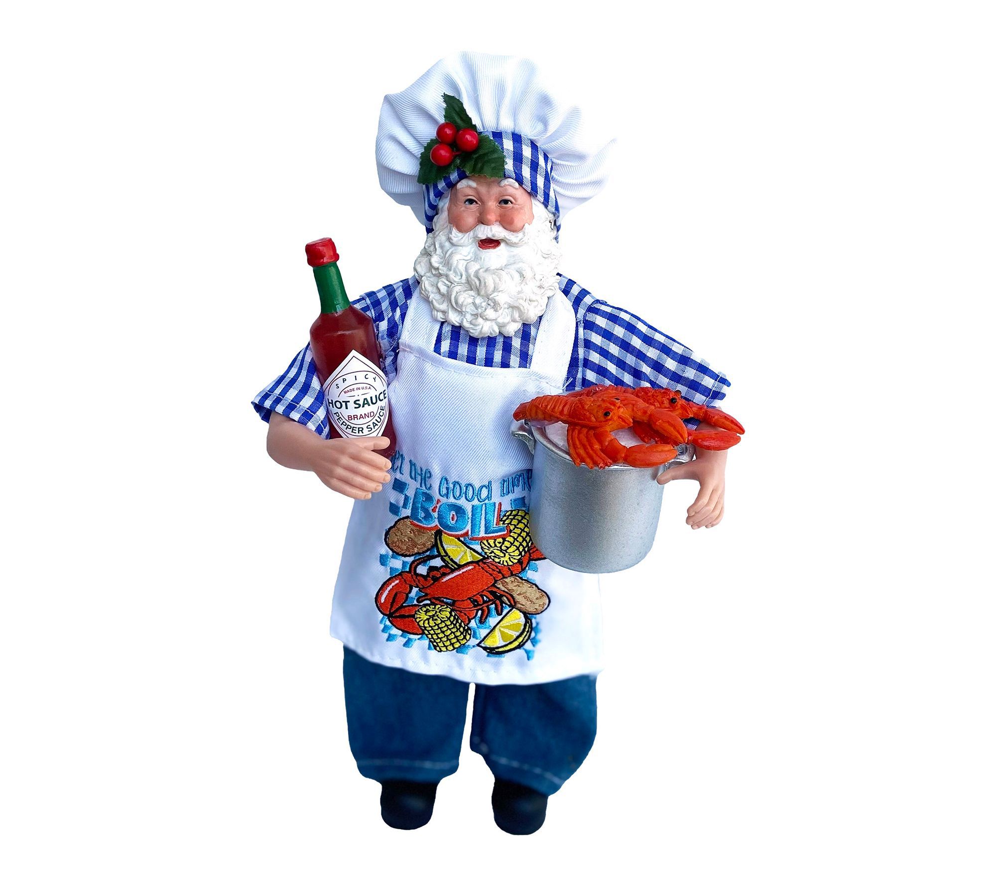 Santa's Workshop, Inc 12" Seafood Boil Santa