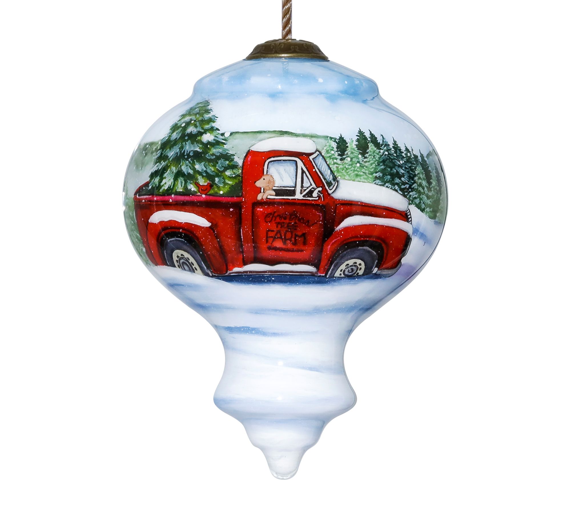 Inner Beauty Gifts 5 inch Christmas Tree Farm Ornament