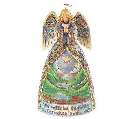 Jim Shore Heartwood Creek Peaceful BereavementAngel Figurine - QVC.com