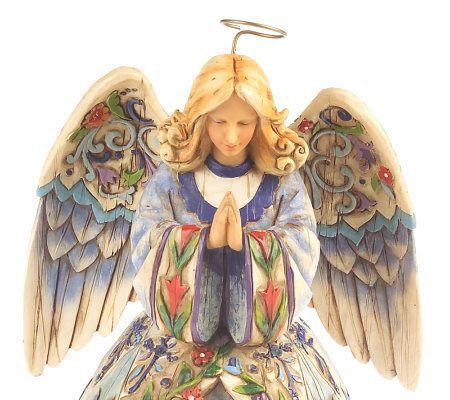 Jim Shore Heartwood Creek Peaceful BereavementAngel Figurine - QVC.com