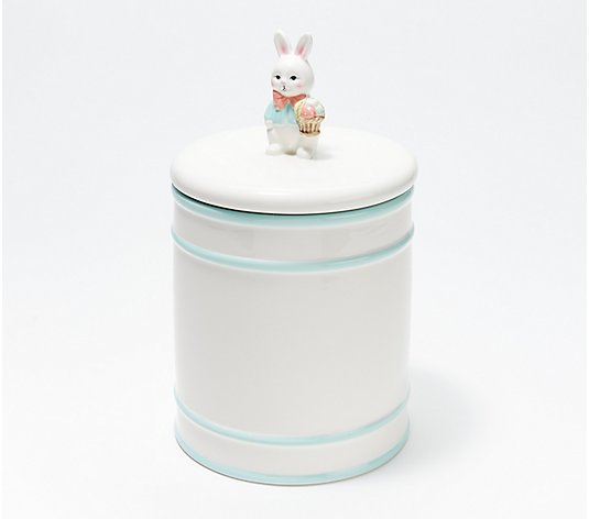 Mr. Cottontail Figural Ceramic Cookie Jar/Canister
