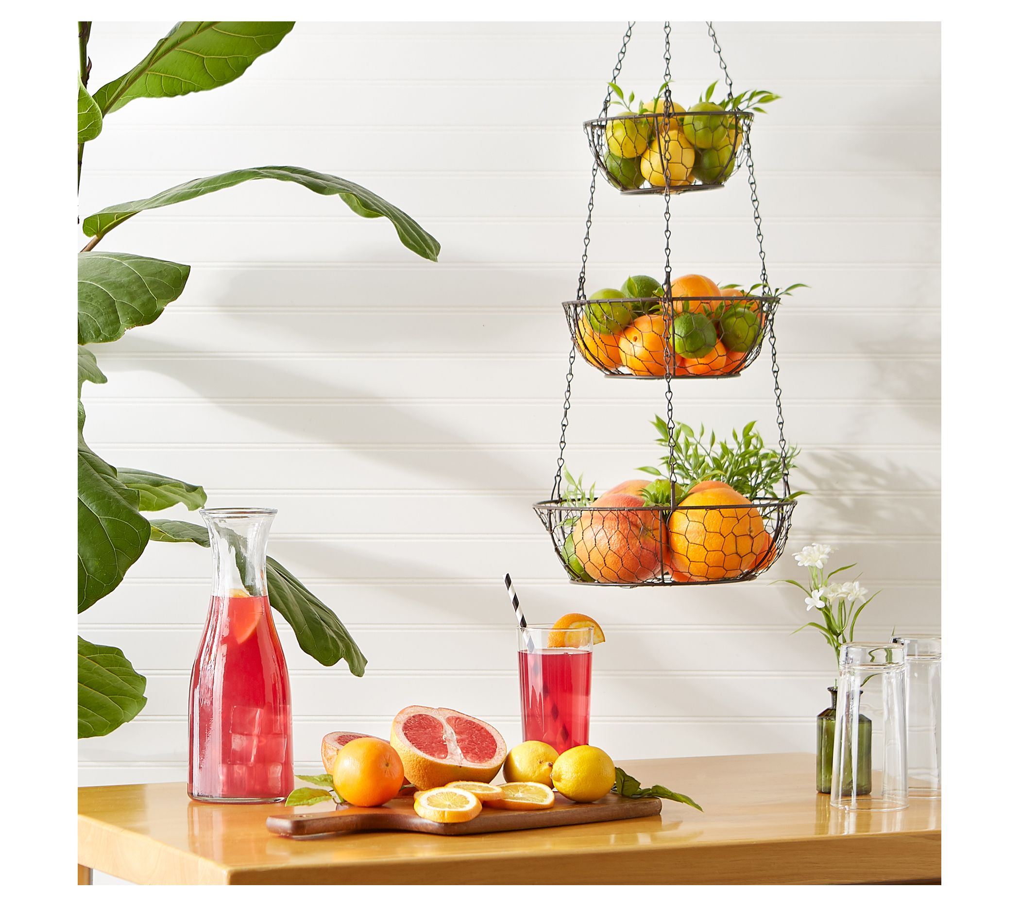 RSVP Bronze Chicken Wire Hanging Basket