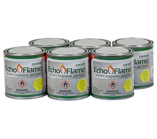 EchoFlame Gel Fuel Can 6 Pack