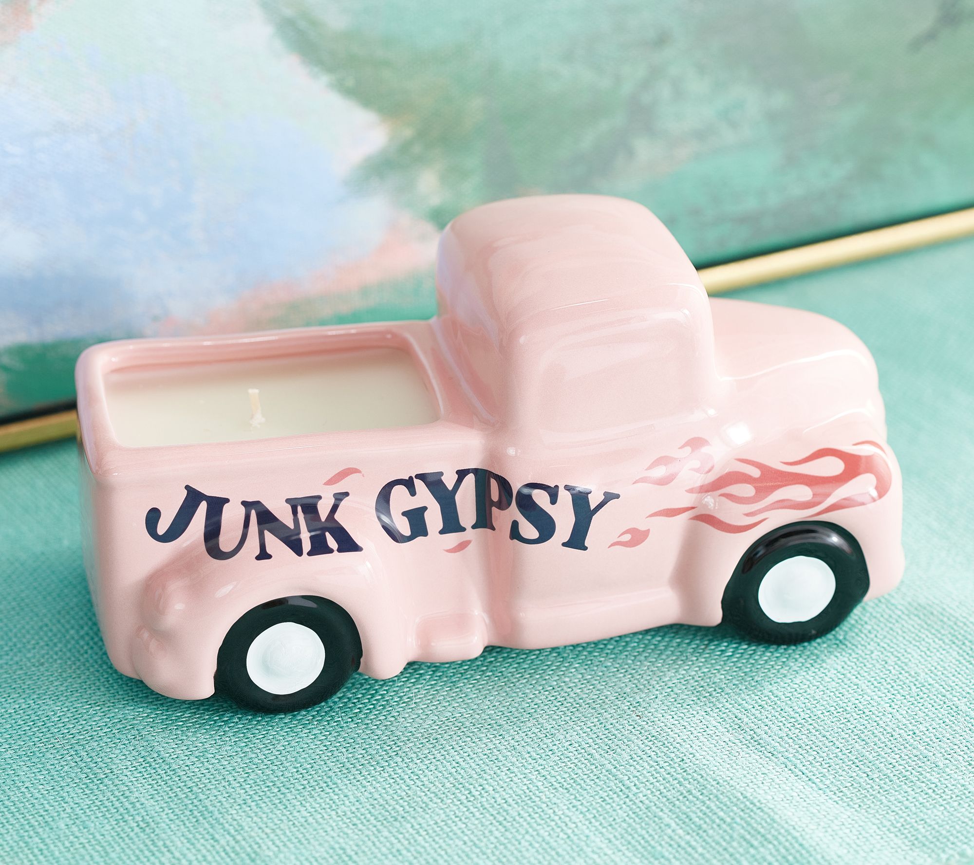 Sister Road by JG 9oz Ceramic Vintage Truck Candle