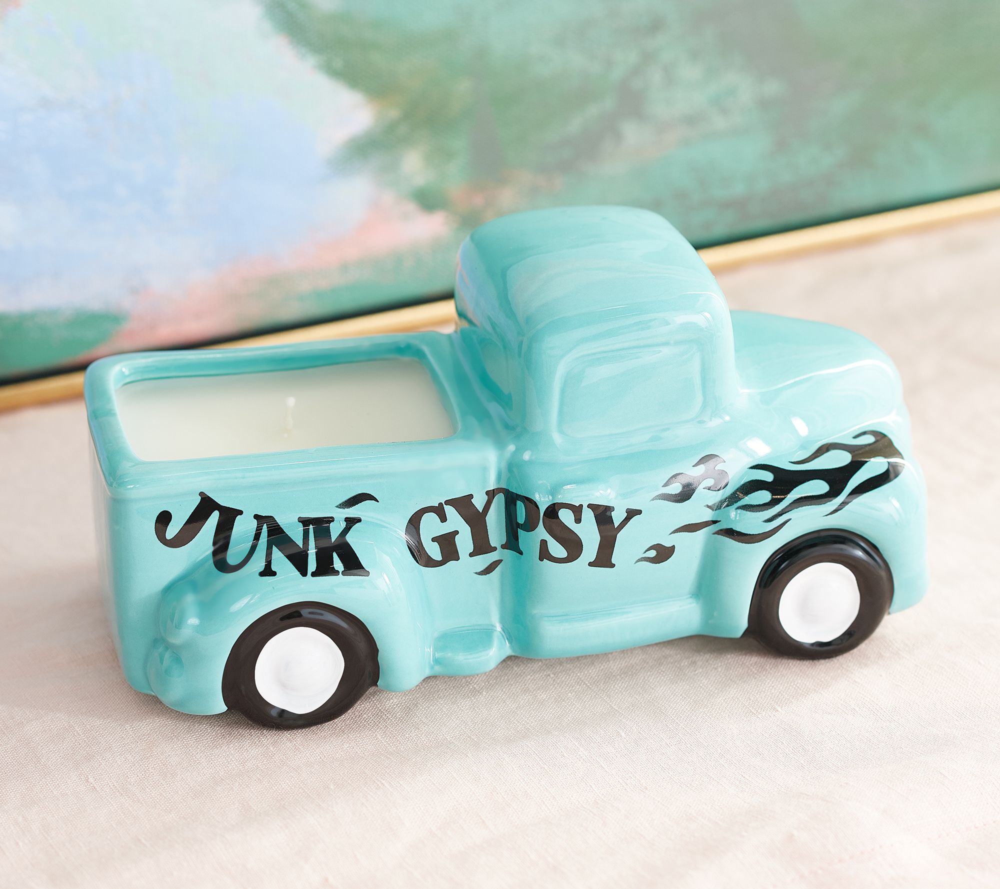 Sister Road by JG 9oz Ceramic Vintage Truck Candle