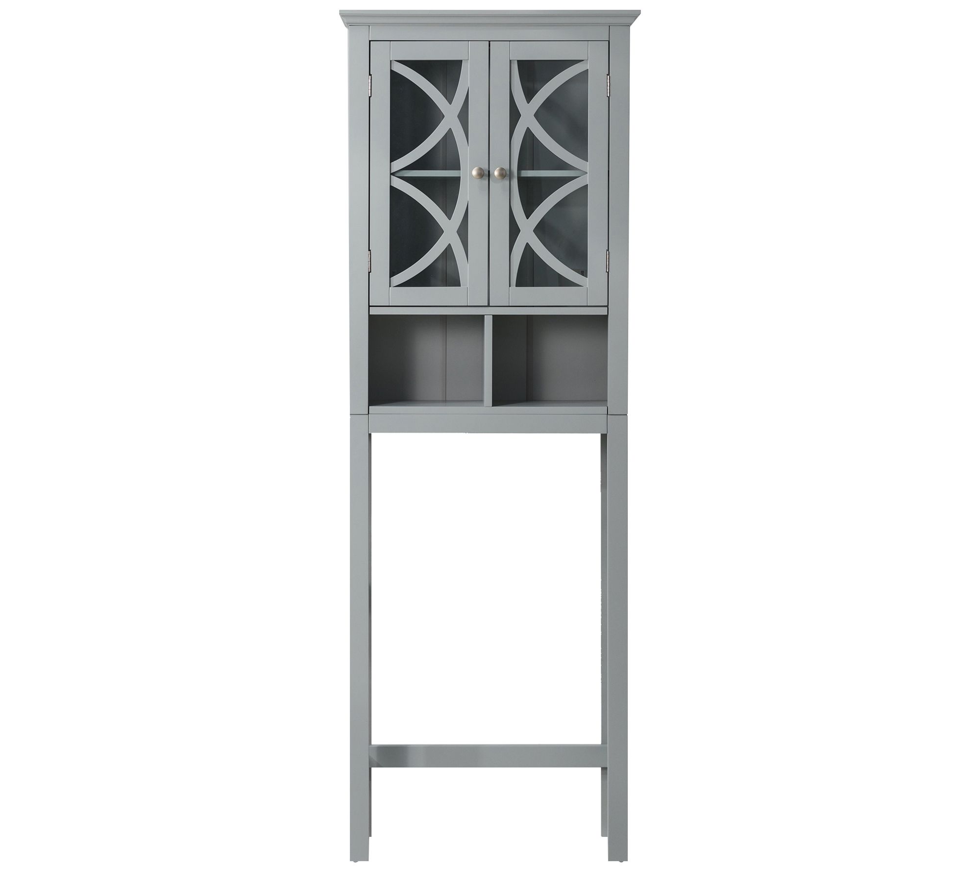 Glitzhome Tall Decorative Gray Bathroom Storage