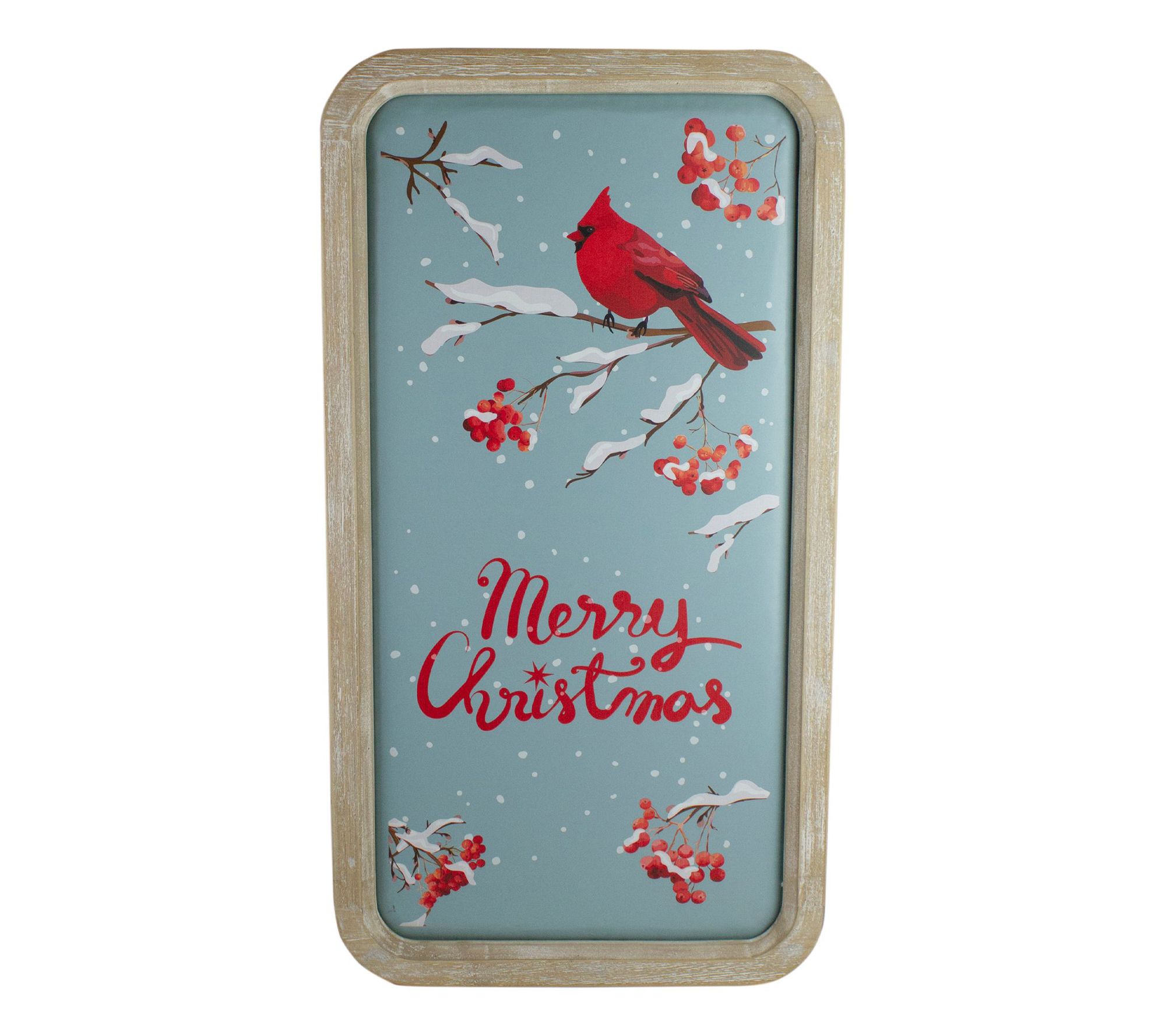 Northlight 25.5" Framed Merry Wall Decor w/ RedCardinal