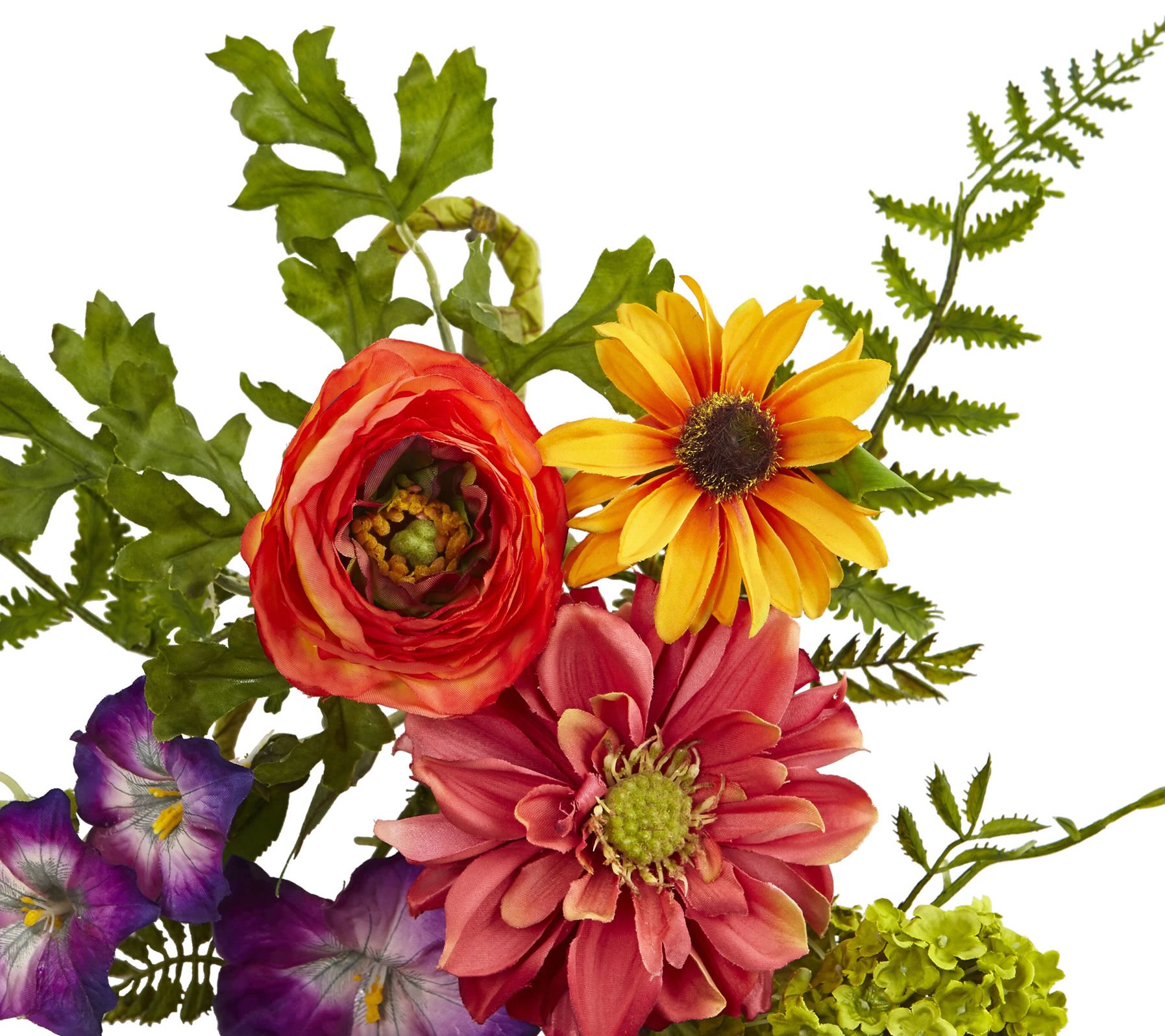 24" Garden Flower Teardrop by Nearly Natural