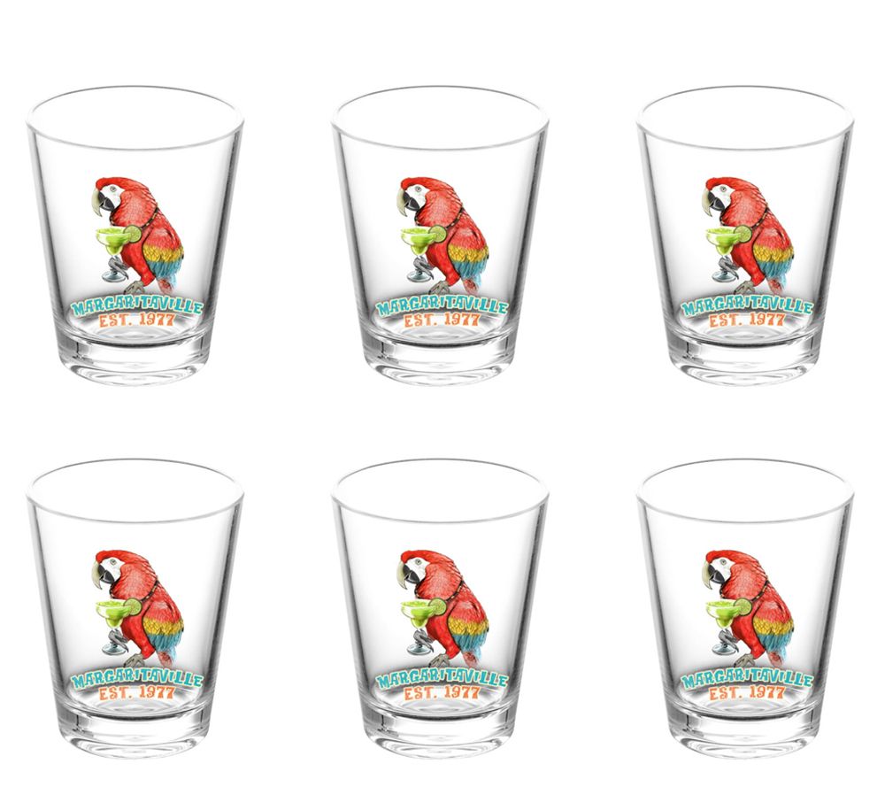 TarHong Margaritaville 6Pc Double Old Fashioned Glasses