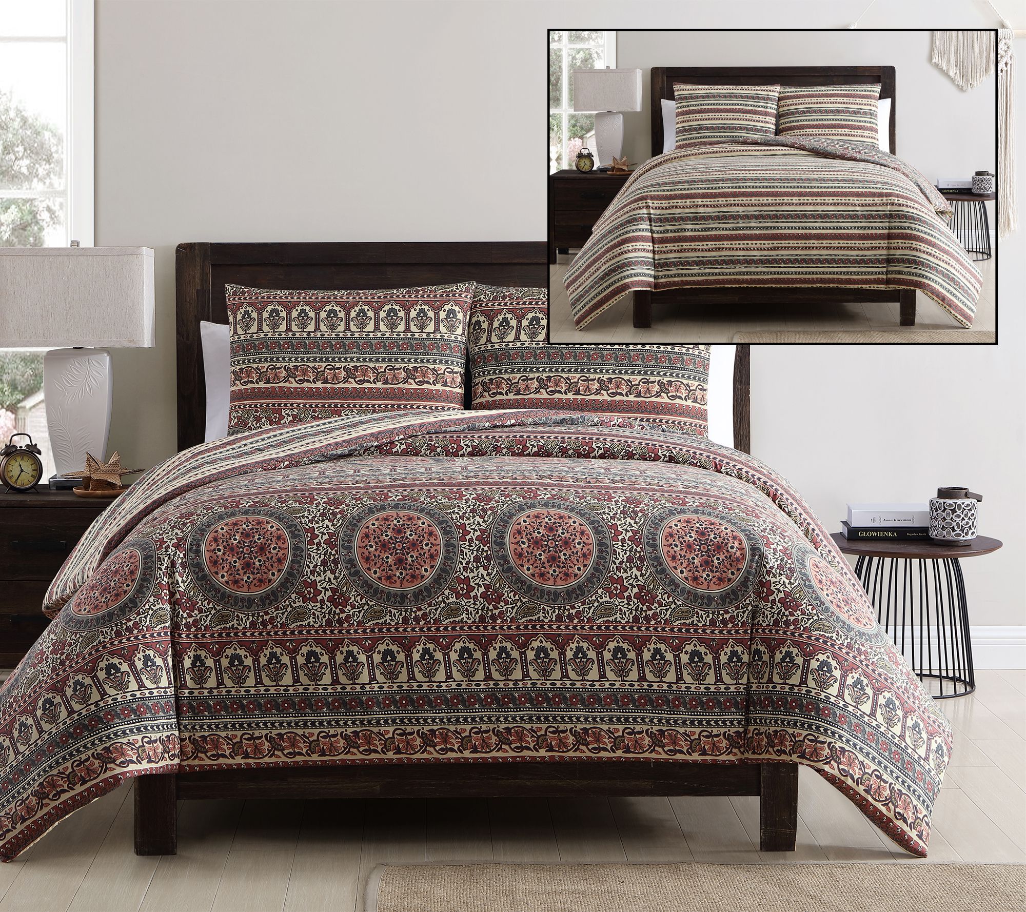 Vcny Home Menkis 2 Piece Twin Xl Duvet Cover Set Qvc Com