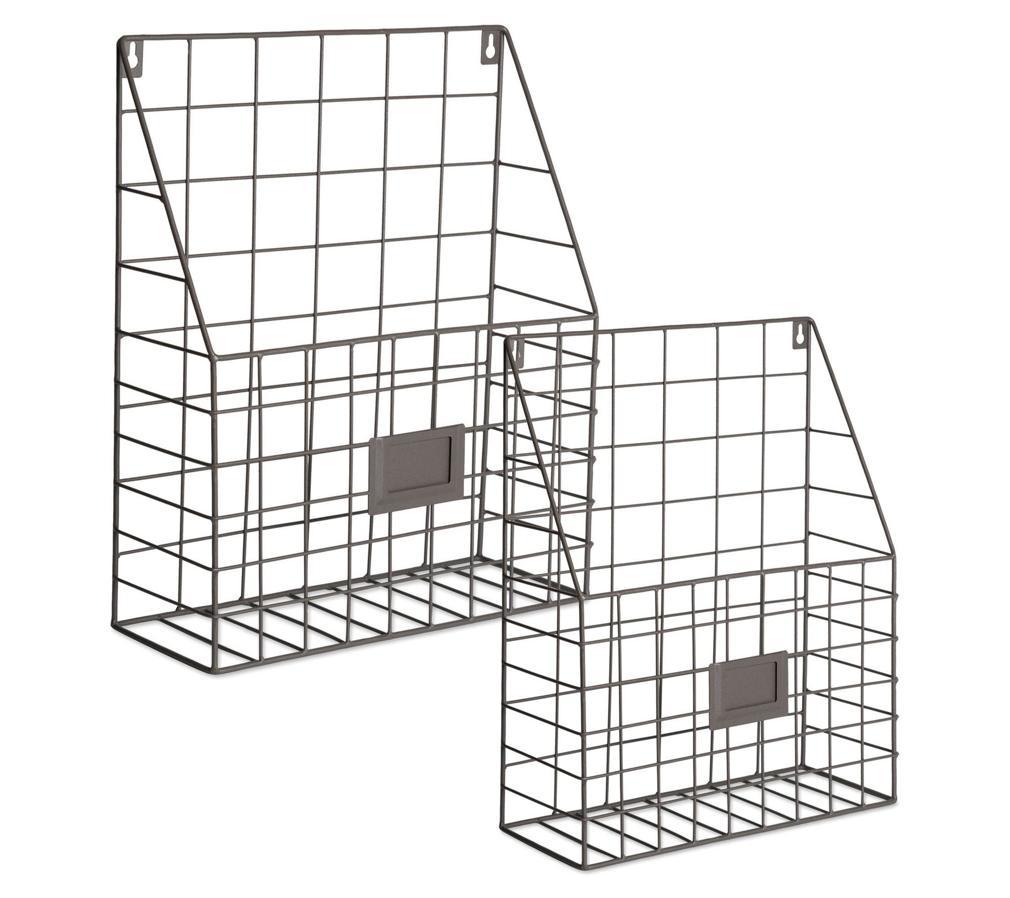 DII Home Traditions Farmhouse File Basket Set of 2