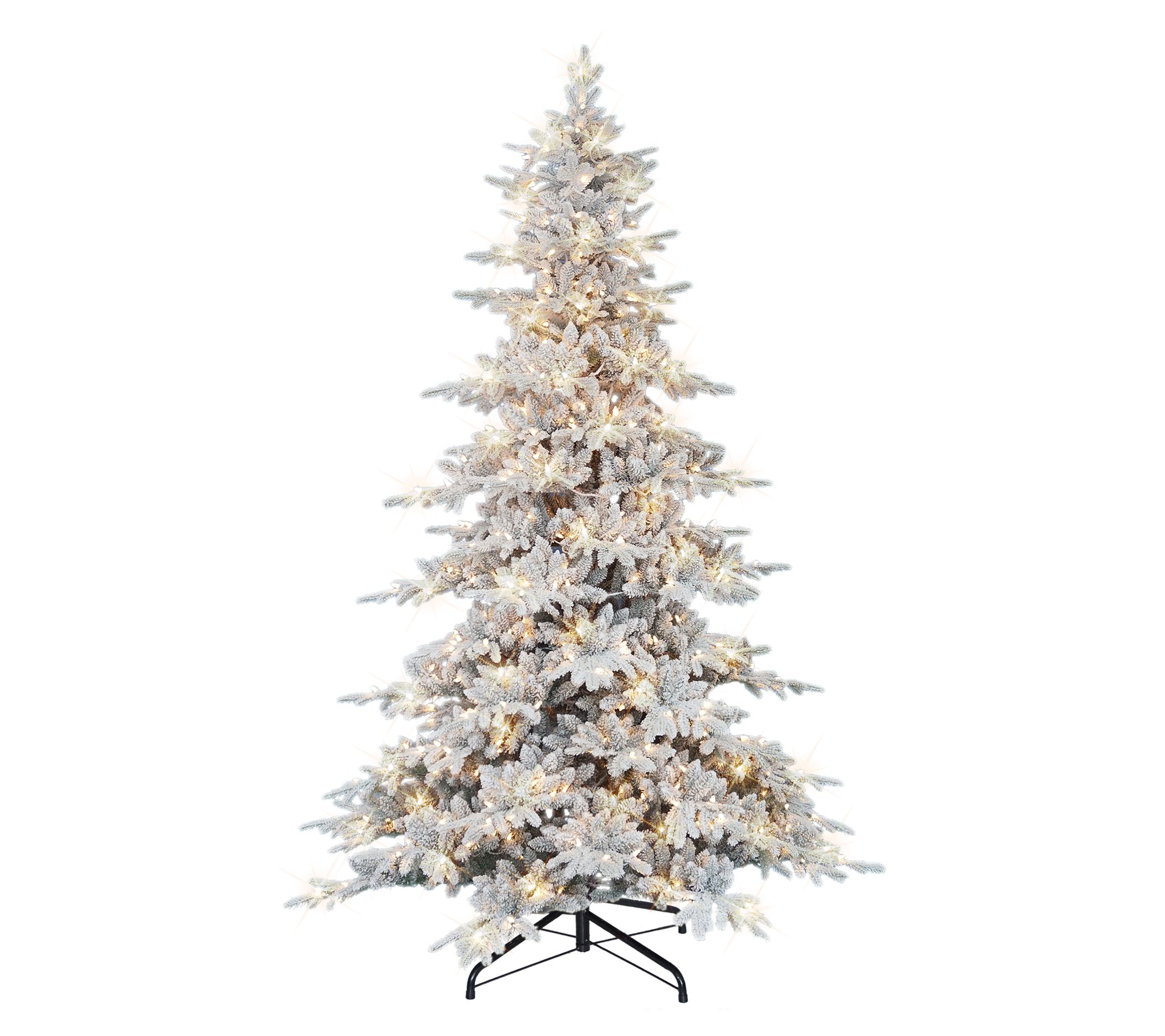 Puleo International 9 ft Pre-lit Flocked Utah F ir Tree