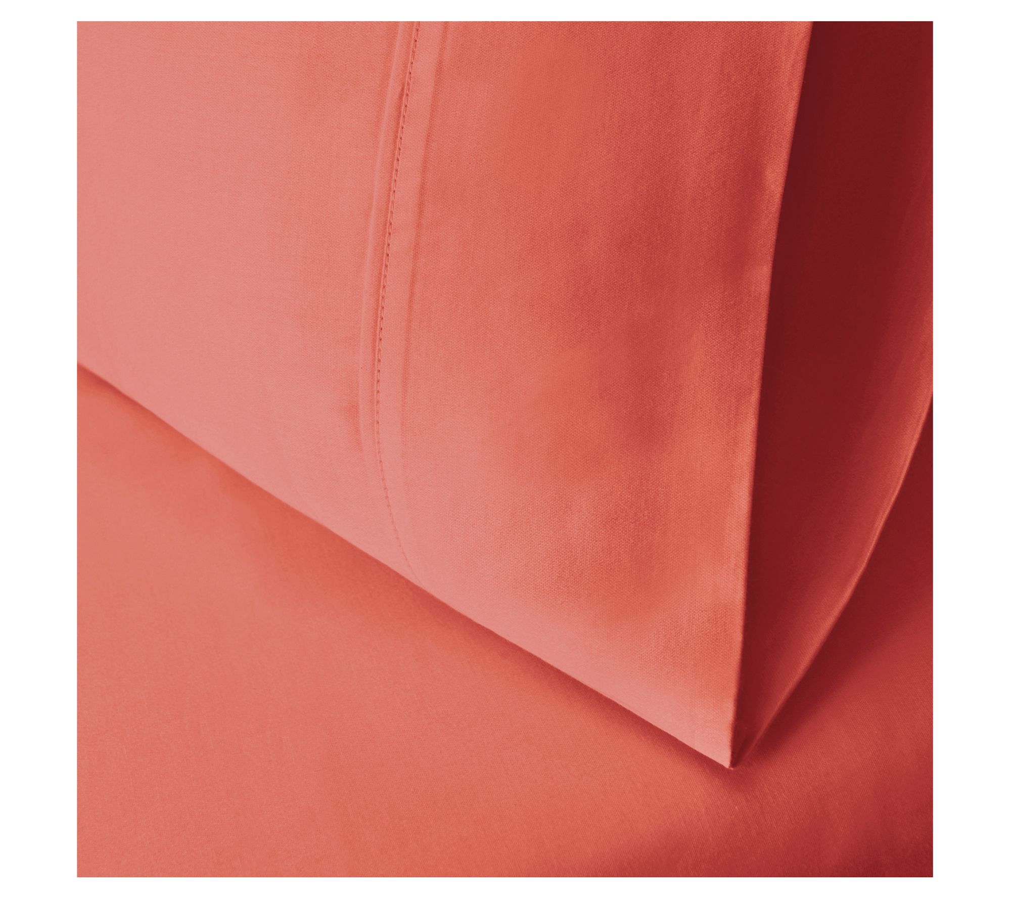 Superior 300-Thread Count Solid 2-Piece Pillowc ase, Standard