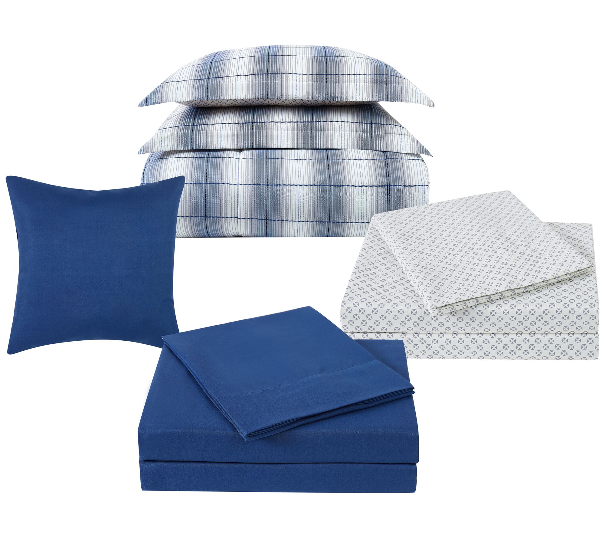 Truly Soft Grayson Queen 12Piece Complete Bedding Set