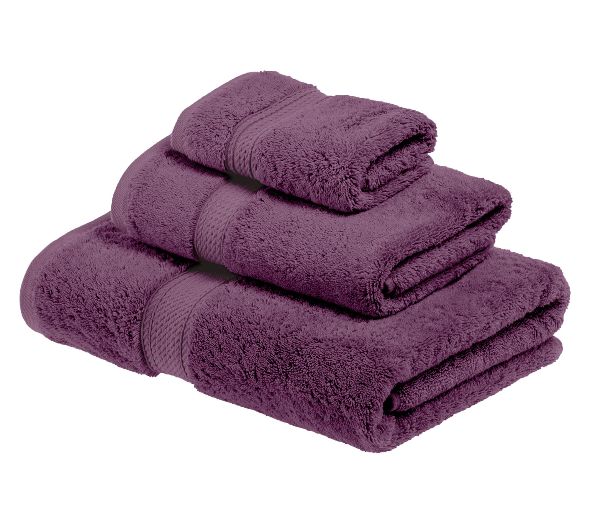 Superior Madison Egyptian Cotton Pile Plush 3-Piece Towel Set