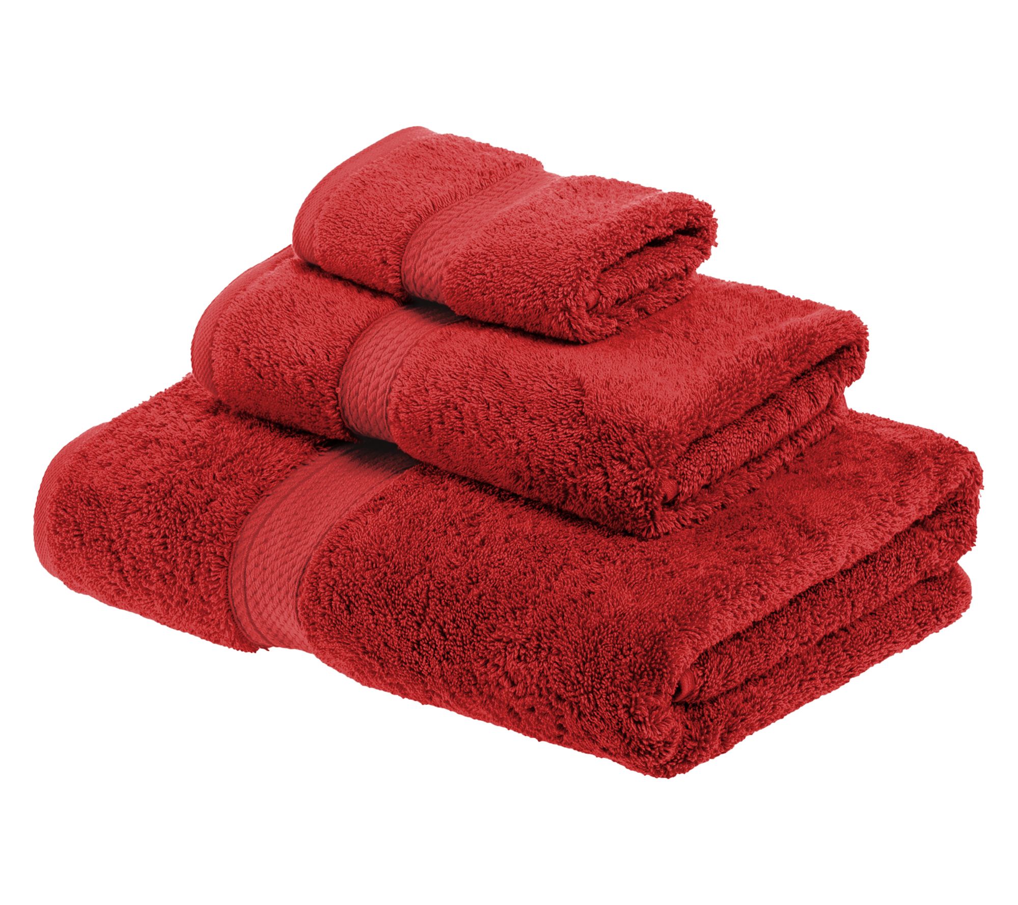 Superior Egyptian Cotton 3-Piece Solid Absorbent Towel Set