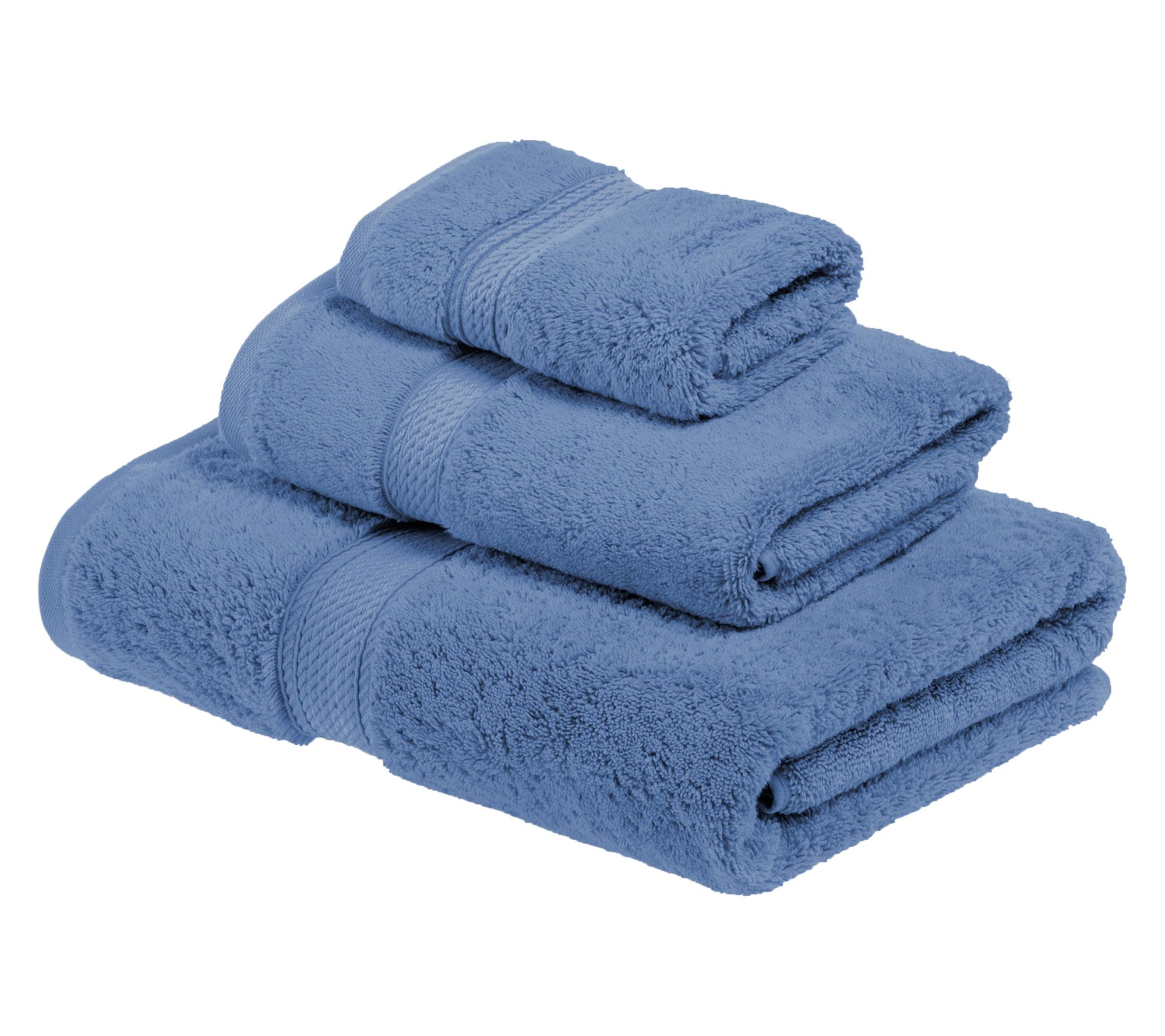Superior Egyptian Cotton 3-Piece Solid Absorbent Towel Set
