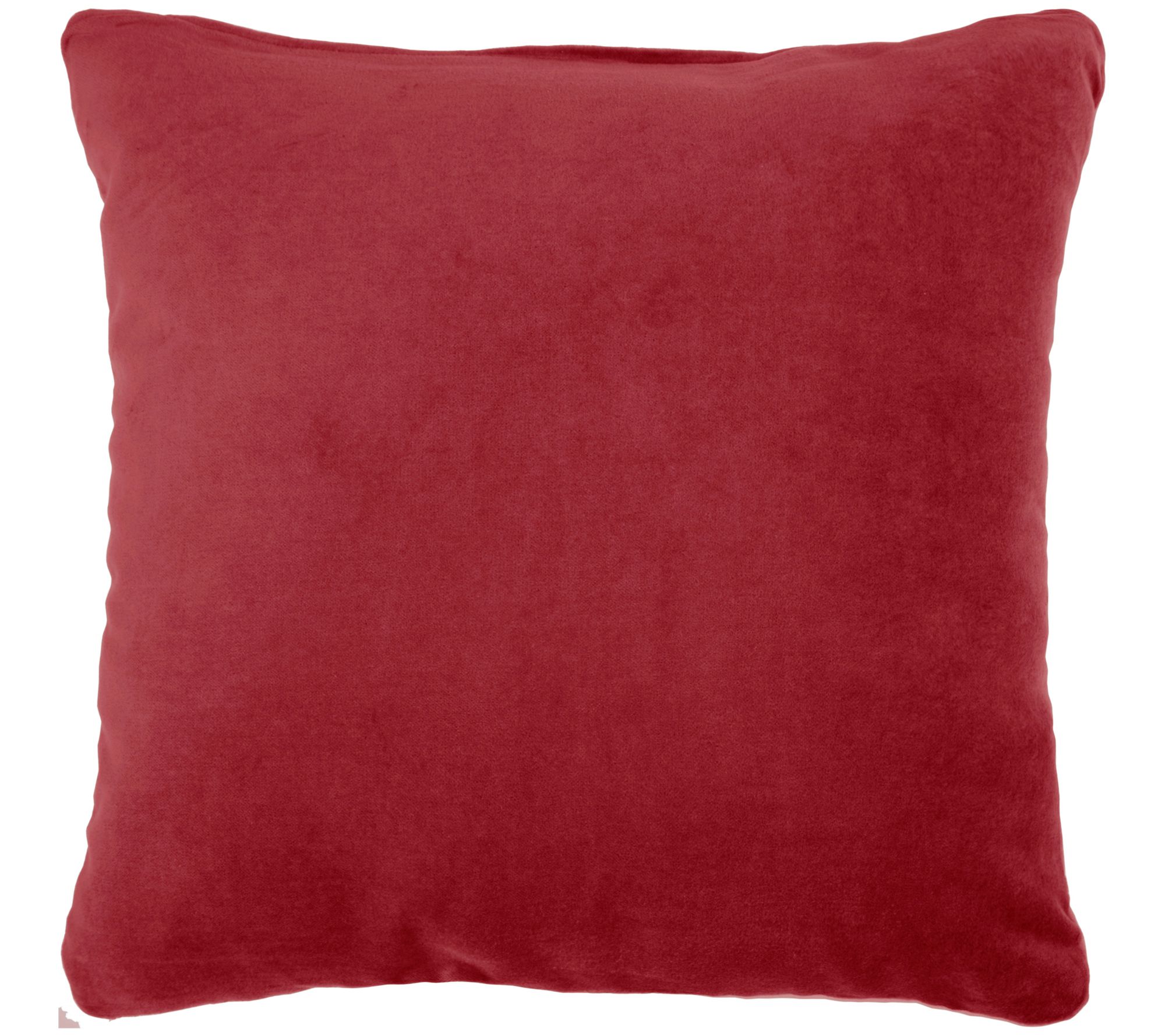 Nourison Solid Velvet 16" x 16" Throw Pillow
