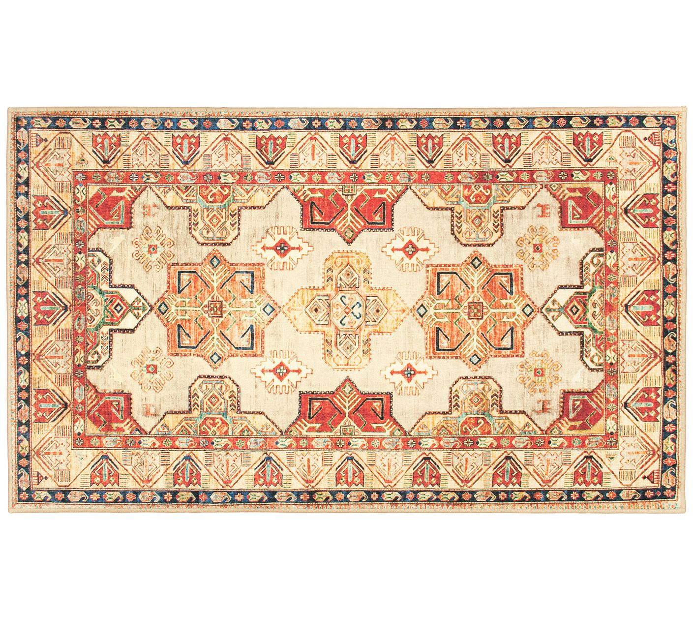 My Magic Carpet Washable Rug Ottoman Natural 3'X5'