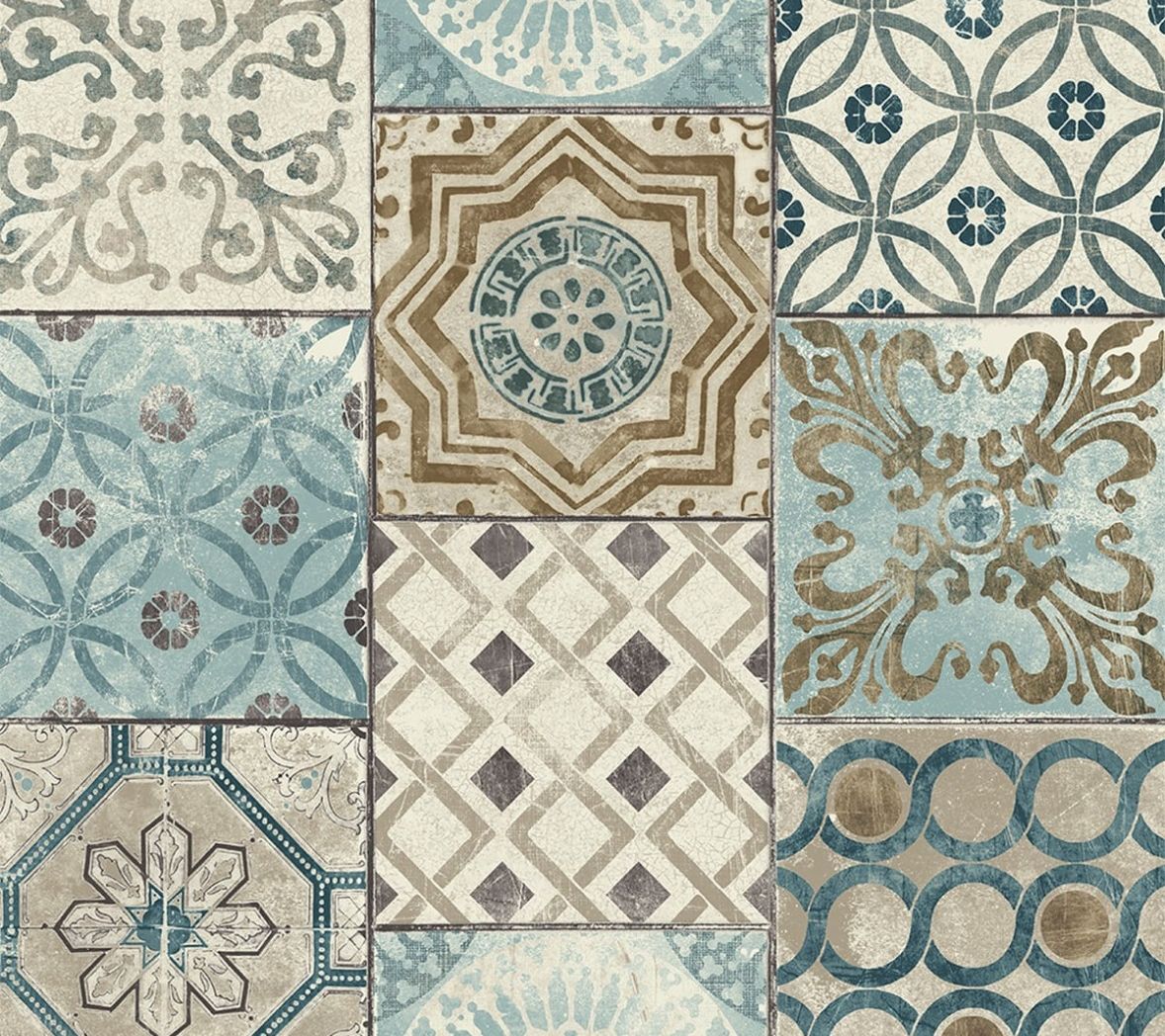 NextWall Moroccan Tile Peel and Stick WallpaperRoll